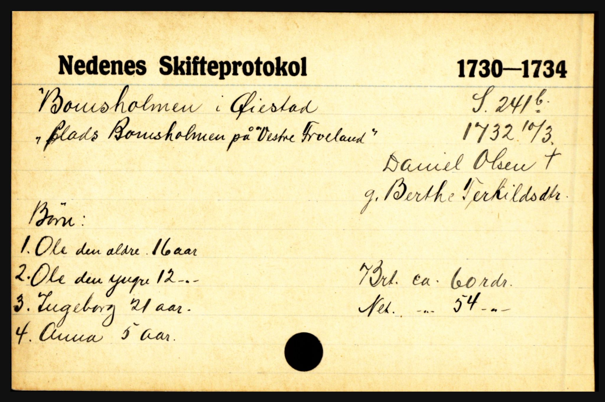 Nedenes sorenskriveri før 1824, AV/SAK-1221-0007/H, p. 3067