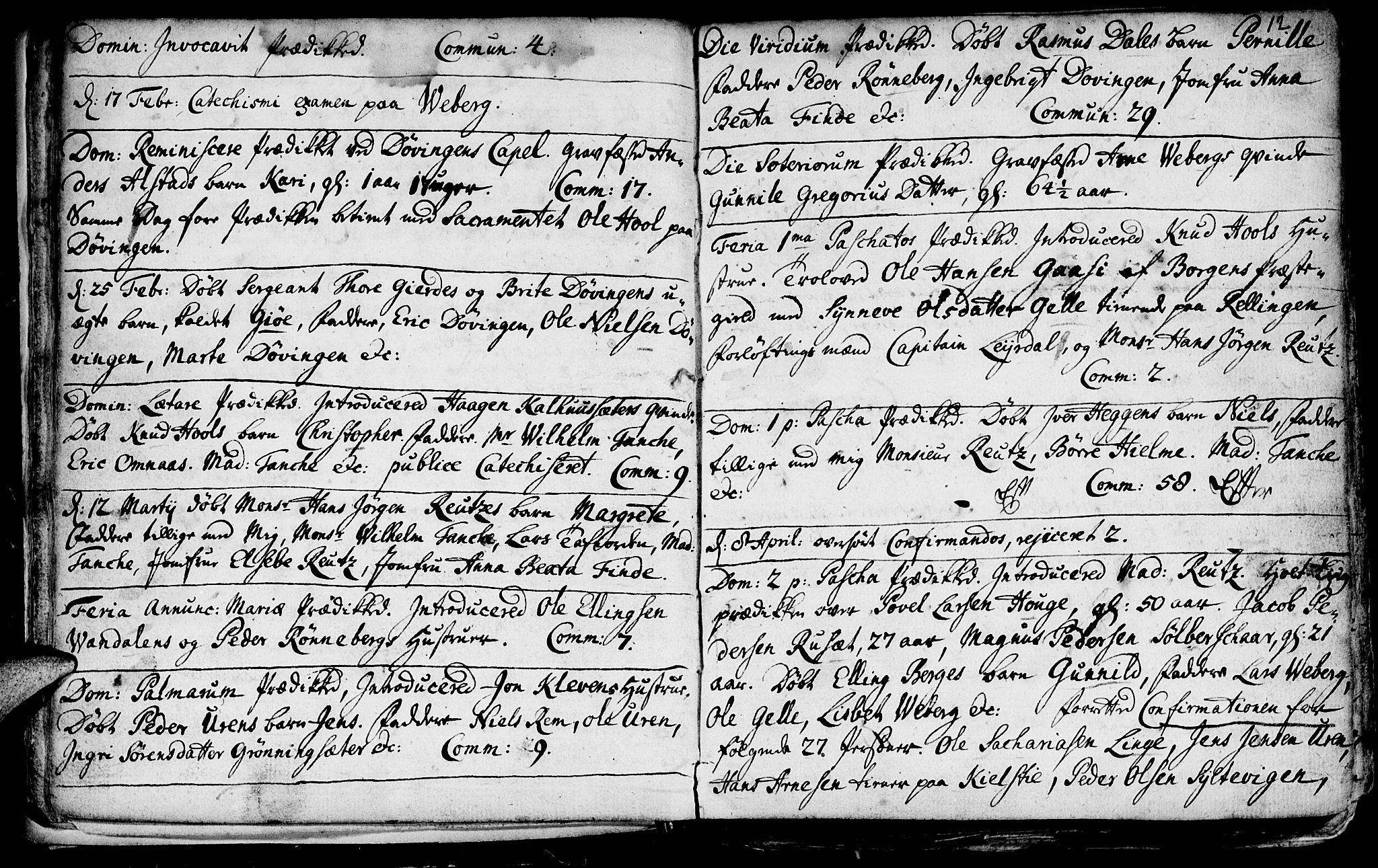 Ministerialprotokoller, klokkerbøker og fødselsregistre - Møre og Romsdal, AV/SAT-A-1454/519/L0240: Parish register (official) no. 519A01 /1, 1736-1760, p. 12