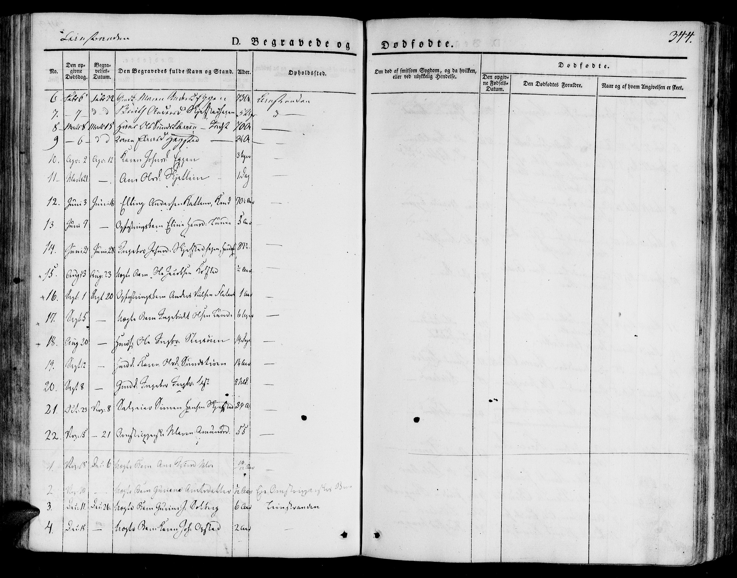 Ministerialprotokoller, klokkerbøker og fødselsregistre - Sør-Trøndelag, SAT/A-1456/691/L1071: Parish register (official) no. 691A05 /2, 1826-1841, p. 344