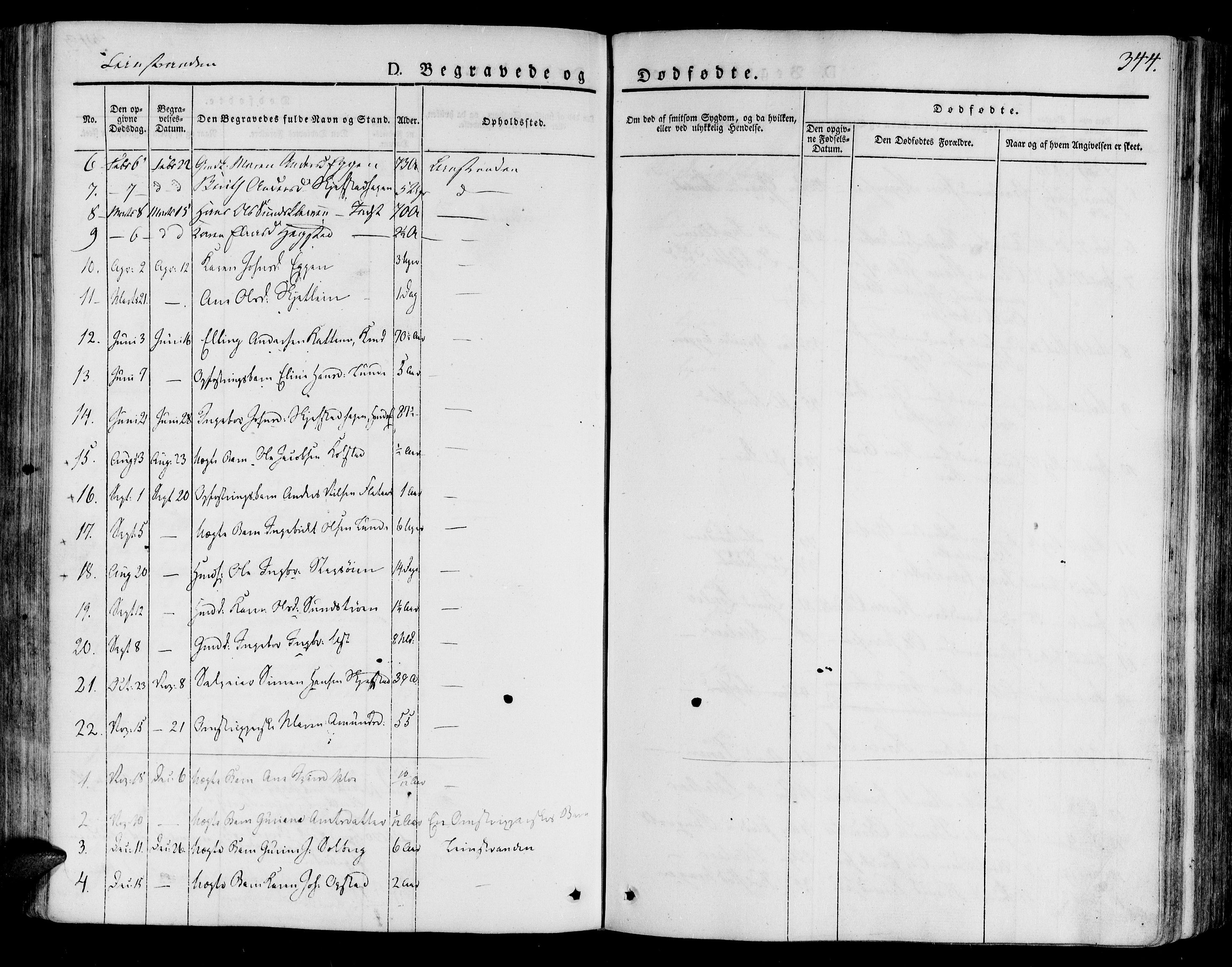 Ministerialprotokoller, klokkerbøker og fødselsregistre - Sør-Trøndelag, AV/SAT-A-1456/691/L1071: Parish register (official) no. 691A05 /2, 1826-1841, p. 344