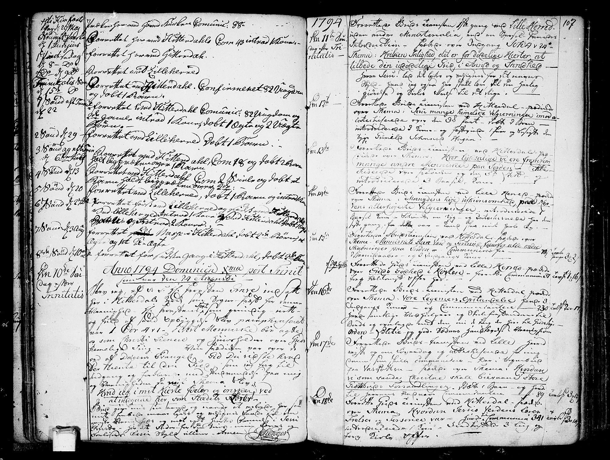 Heddal kirkebøker, SAKO/A-268/F/Fa/L0004: Parish register (official) no. I 4, 1784-1814, p. 107