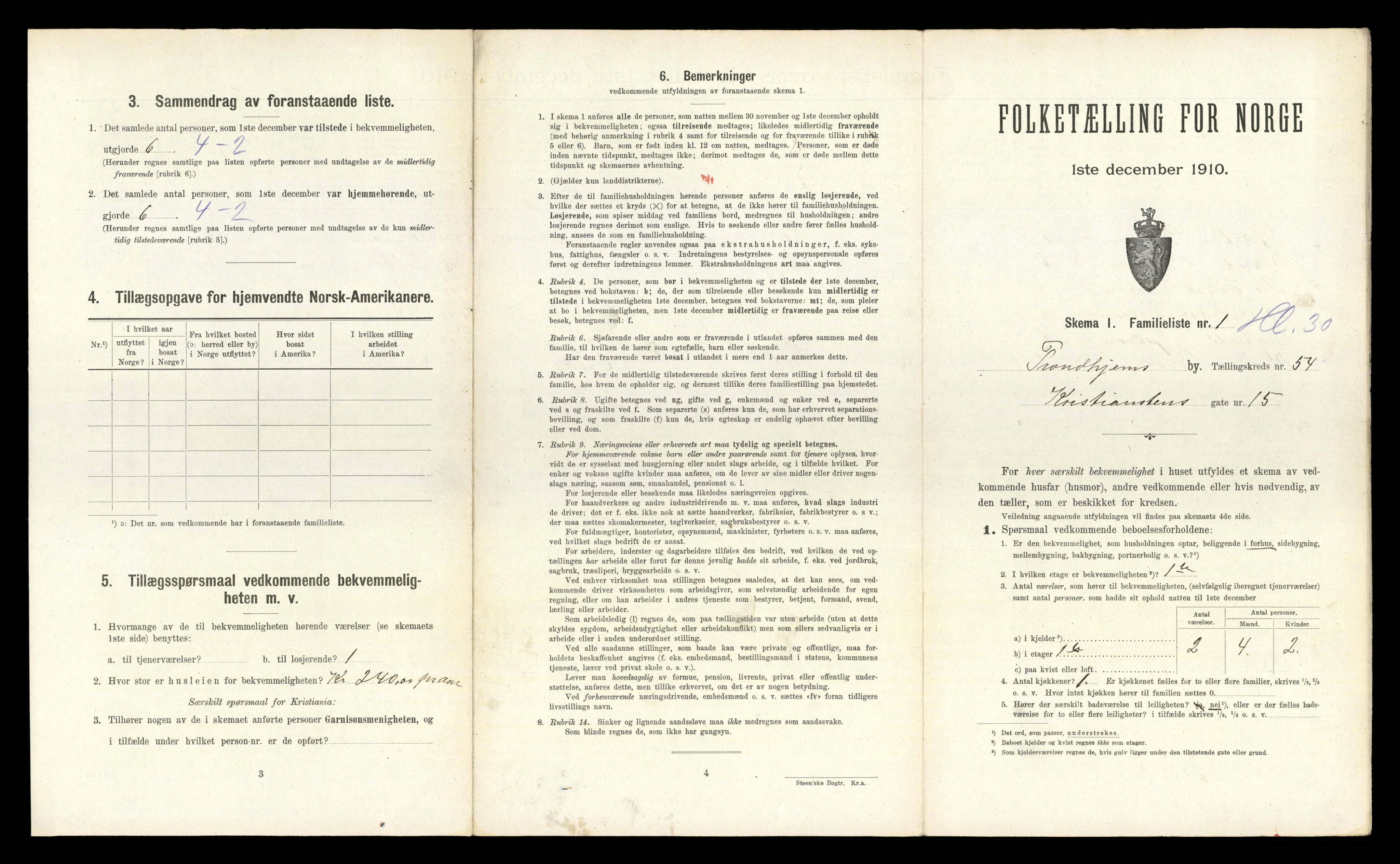 RA, 1910 census for Trondheim, 1910, p. 14335