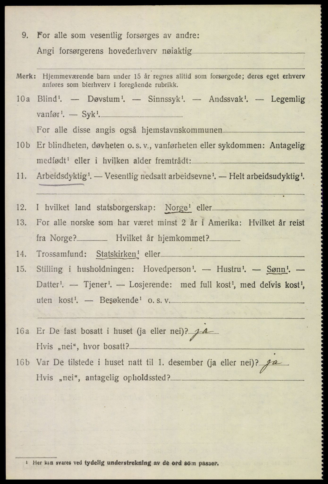 SAH, 1920 census for Romedal, 1920, p. 10358