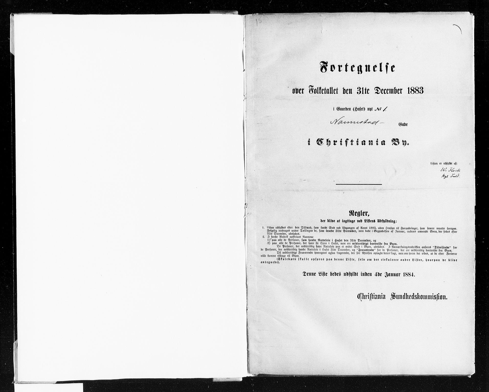 OBA, Municipal Census 1883 for Kristiania, 1883, p. 2930