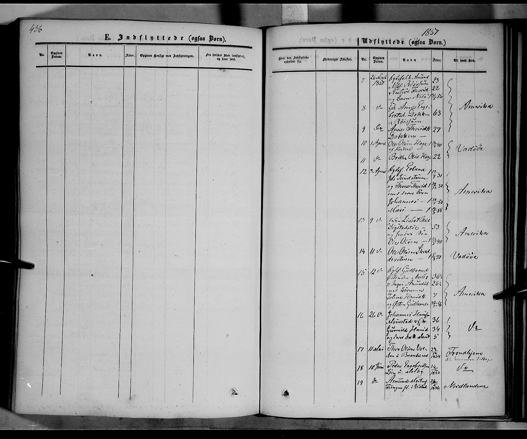 Nord-Fron prestekontor, SAH/PREST-080/H/Ha/Haa/L0001: Parish register (official) no. 1, 1851-1864, p. 436