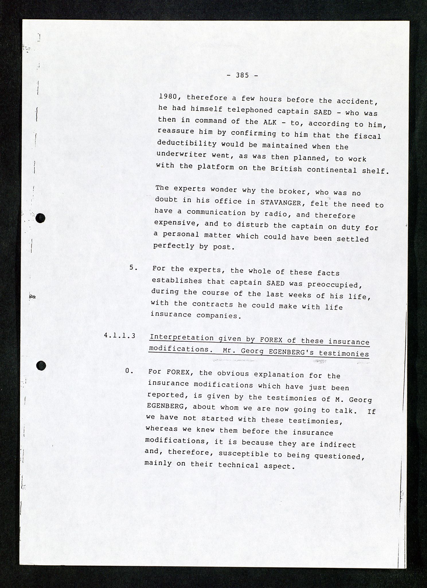 Pa 1503 - Stavanger Drilling AS, AV/SAST-A-101906/Da/L0007: Alexander L. Kielland - Rettssak i Paris, 1982-1988, p. 385