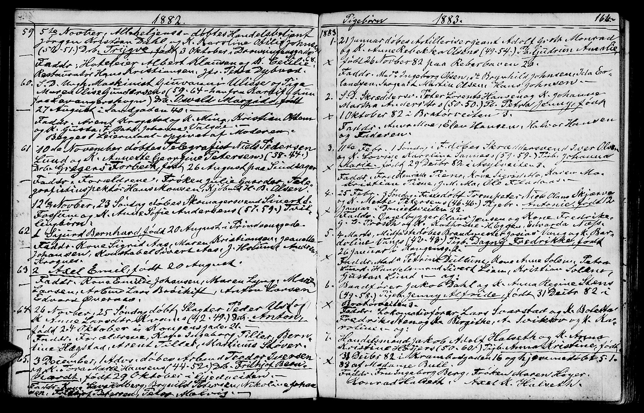 Ministerialprotokoller, klokkerbøker og fødselsregistre - Sør-Trøndelag, SAT/A-1456/602/L0142: Parish register (copy) no. 602C10, 1872-1894, p. 164
