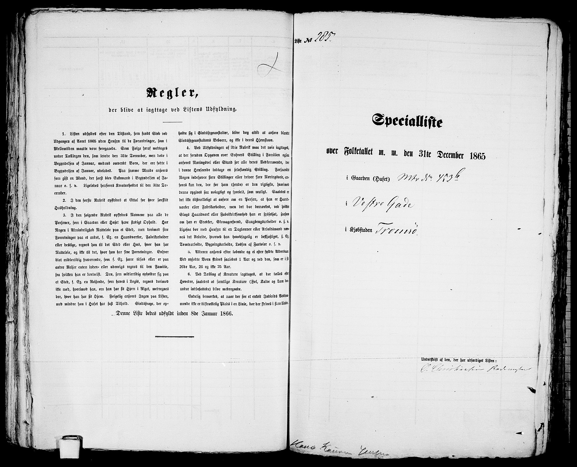 RA, 1865 census for Tromsø, 1865, p. 586