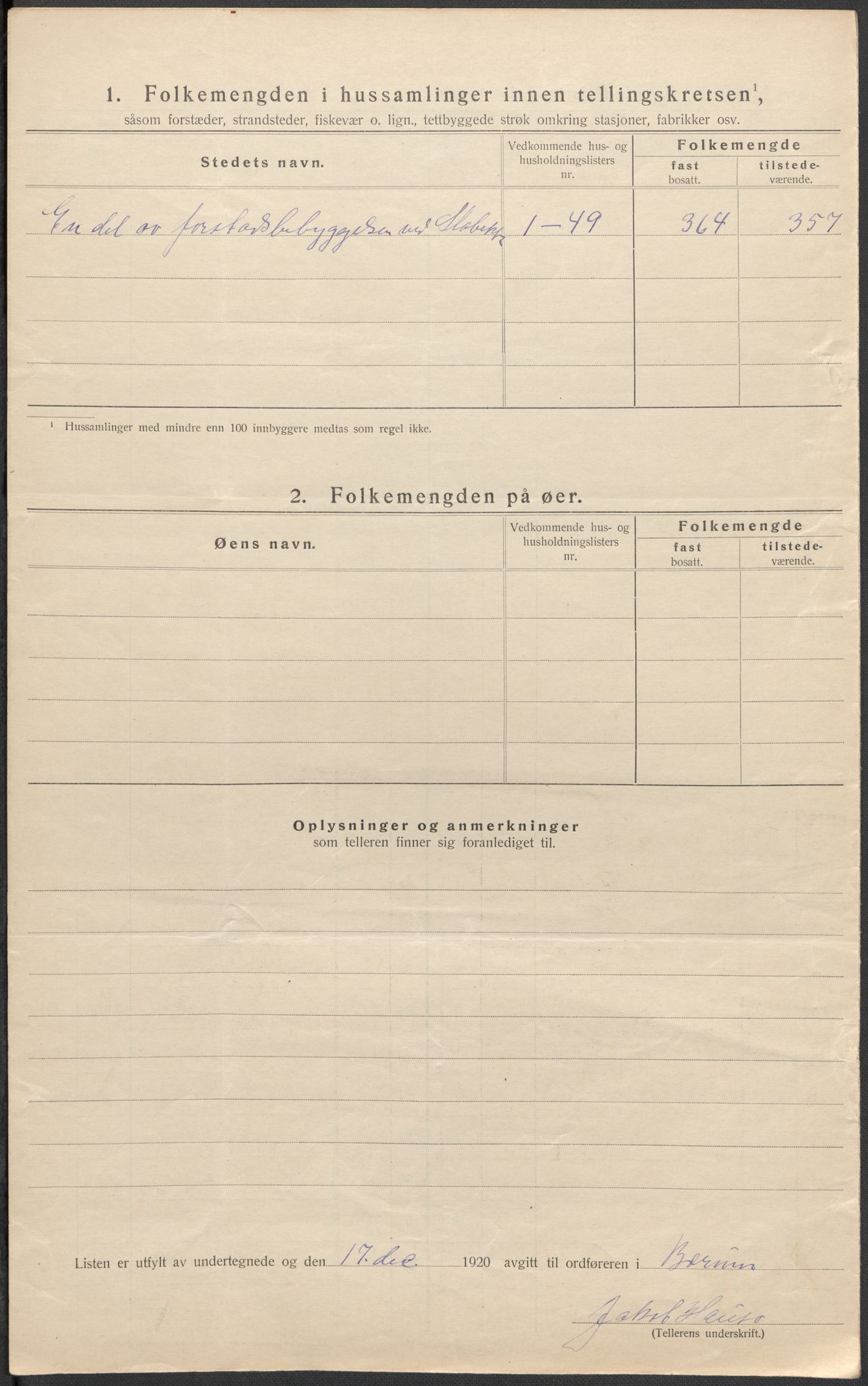 SAO, 1920 census for Bærum, 1920, p. 78