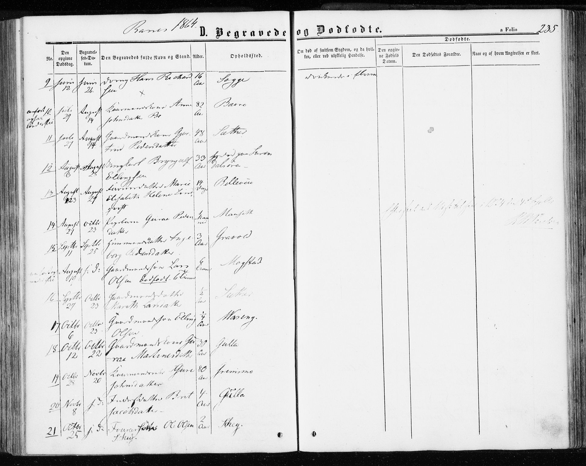 Ministerialprotokoller, klokkerbøker og fødselsregistre - Møre og Romsdal, AV/SAT-A-1454/595/L1045: Parish register (official) no. 595A07, 1863-1873, p. 235