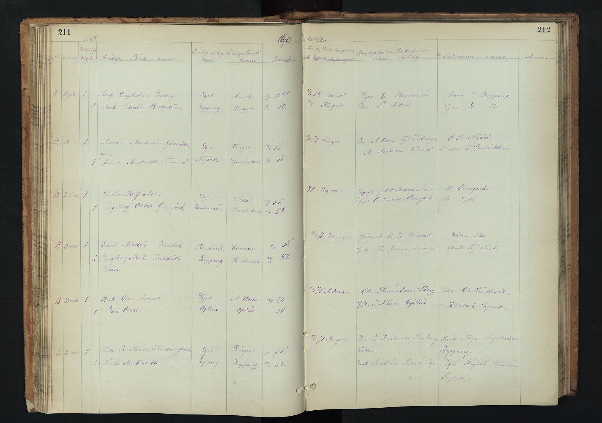 Stor-Elvdal prestekontor, AV/SAH-PREST-052/H/Ha/Hab/L0002: Parish register (copy) no. 2, 1860-1894, p. 211-212