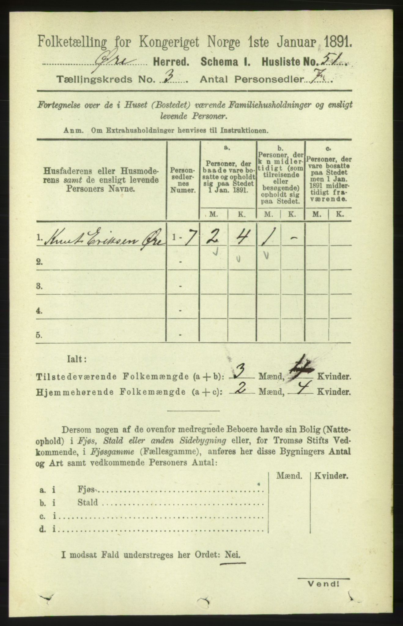 RA, 1891 census for 1558 Øre, 1891, p. 1076