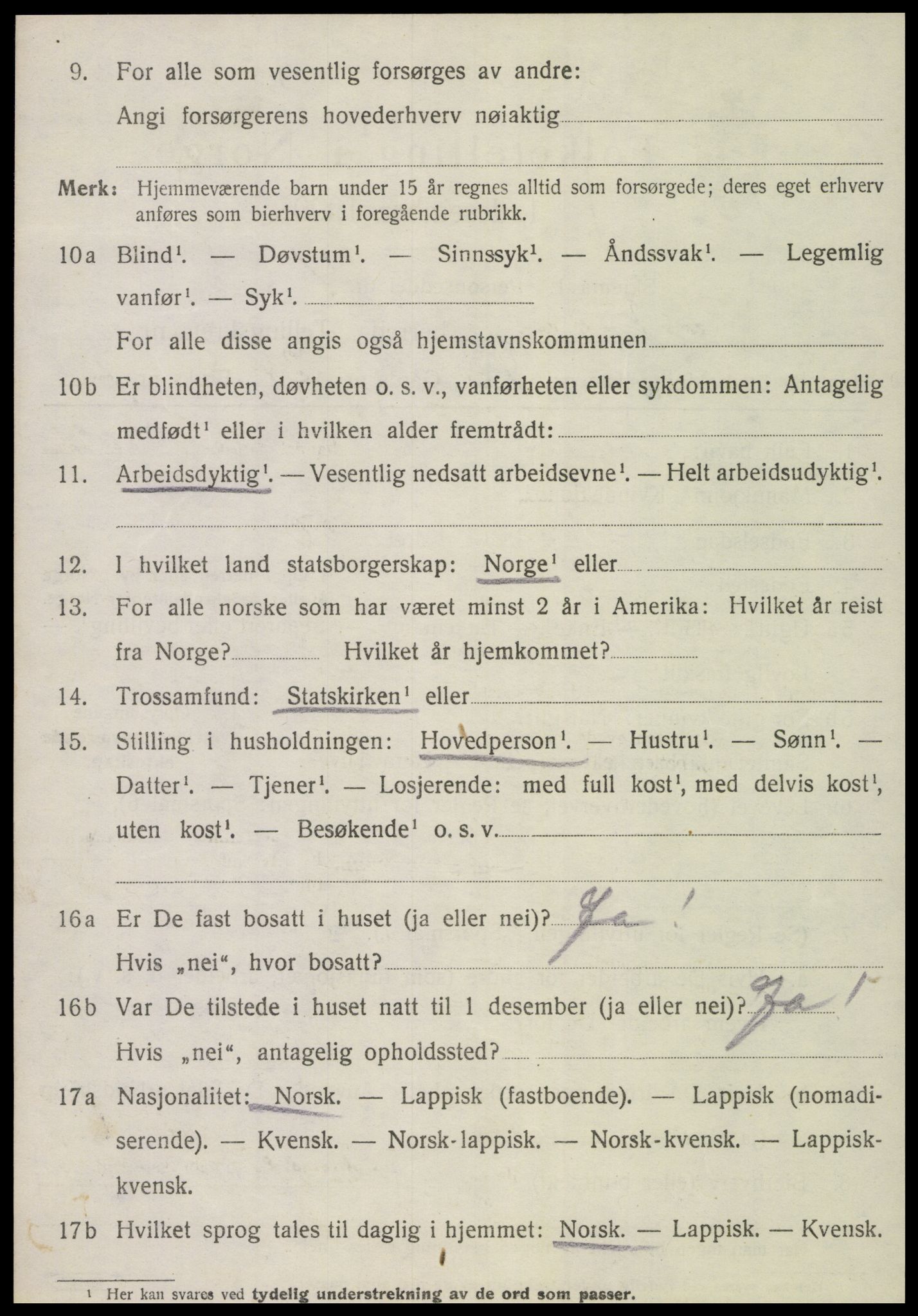 SAT, 1920 census for Nærøy, 1920, p. 2930