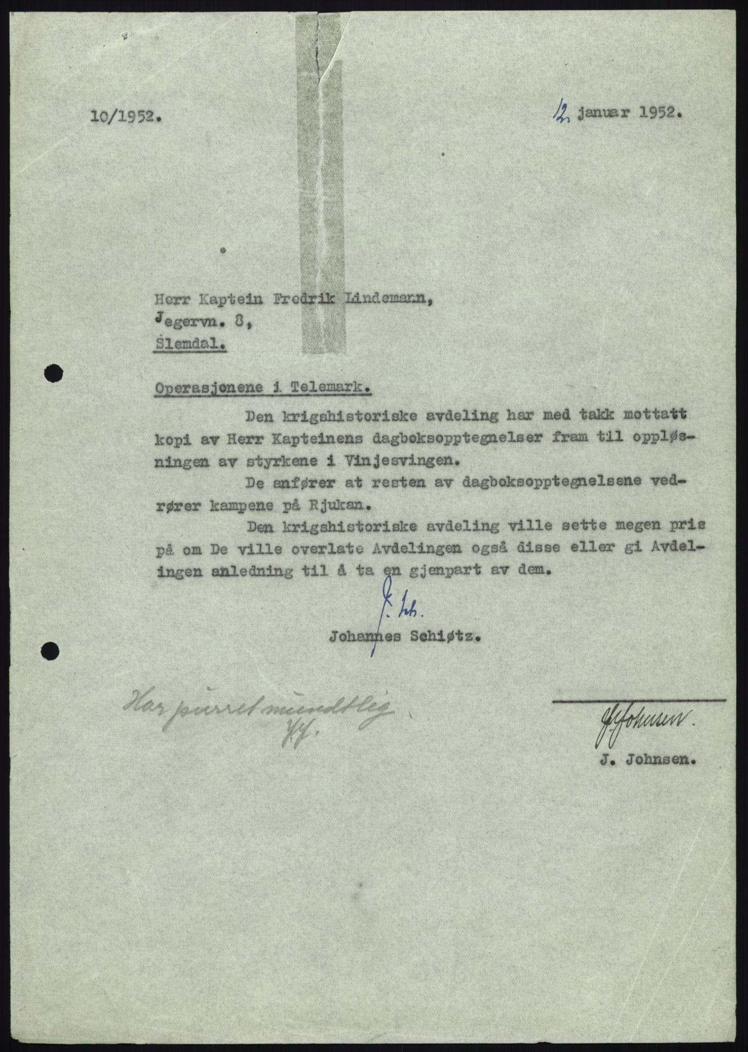 Forsvaret, Forsvarets krigshistoriske avdeling, AV/RA-RAFA-2017/Y/Yb/L0056: II-C-11-136-139  -  1. Divisjon, 1940-1957, p. 1824