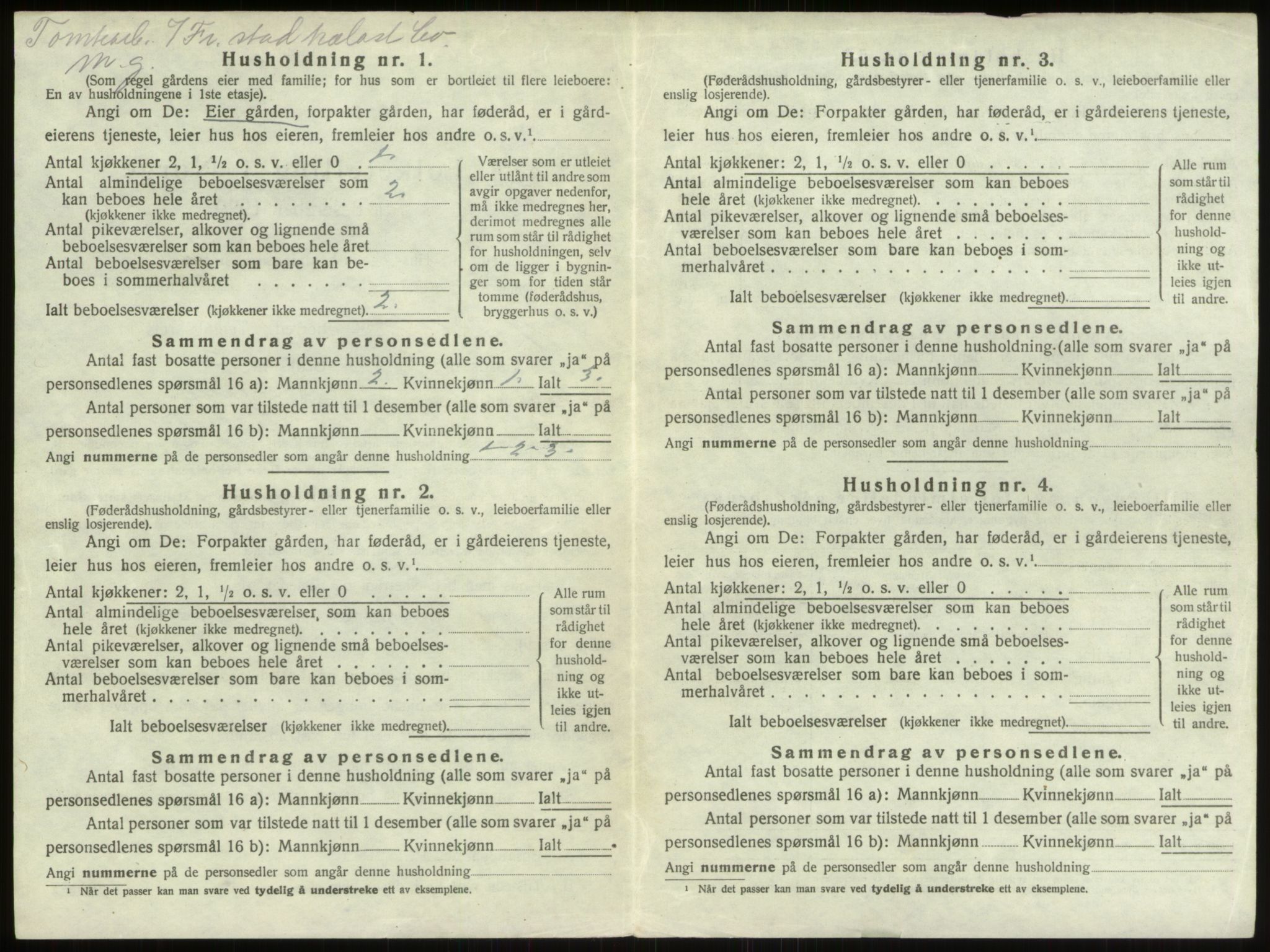 SAO, 1920 census for Borge, 1920, p. 834