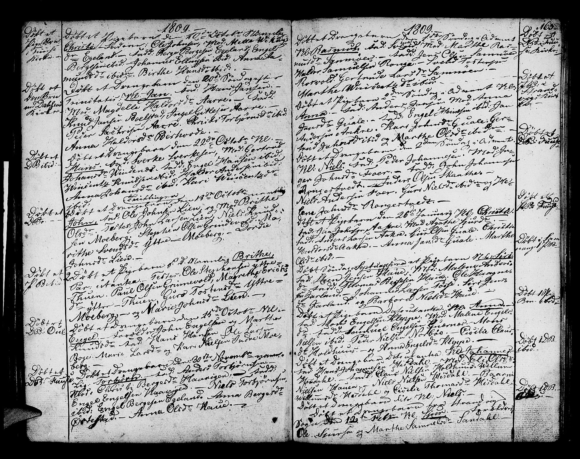 Os sokneprestembete, SAB/A-99929: Parish register (official) no. A 11, 1789-1815, p. 163