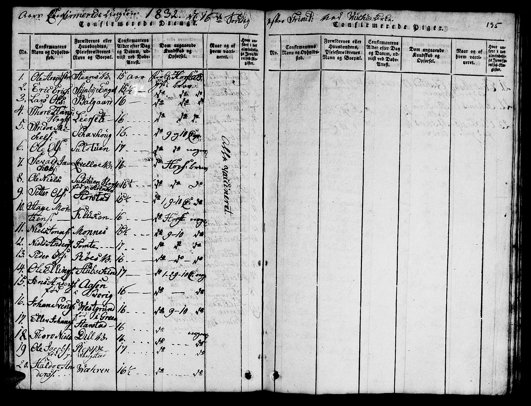 Ministerialprotokoller, klokkerbøker og fødselsregistre - Nord-Trøndelag, AV/SAT-A-1458/724/L0265: Parish register (copy) no. 724C01, 1816-1845, p. 195