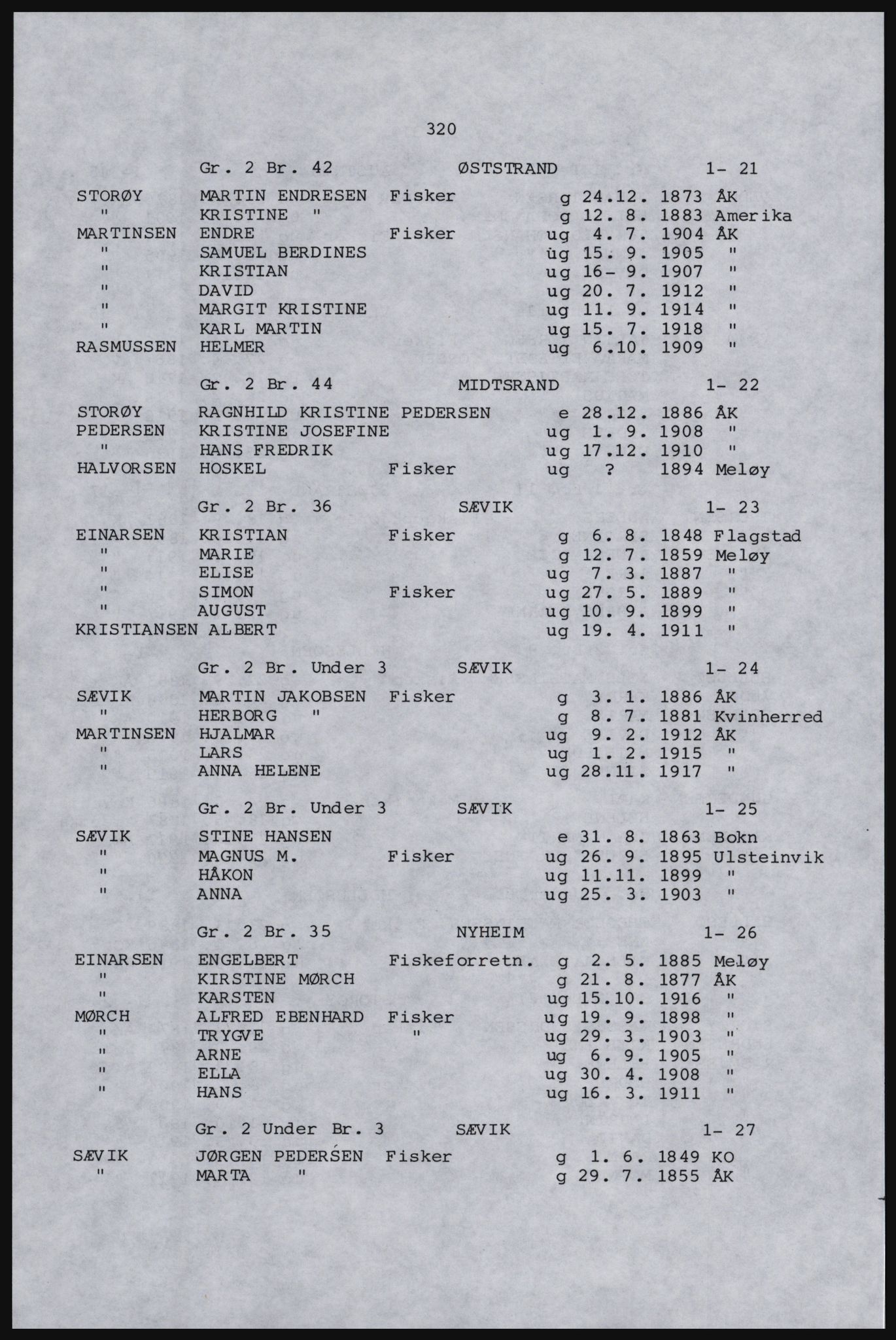 SAST, Copy of 1920 census for Karmøy, 1920, p. 342