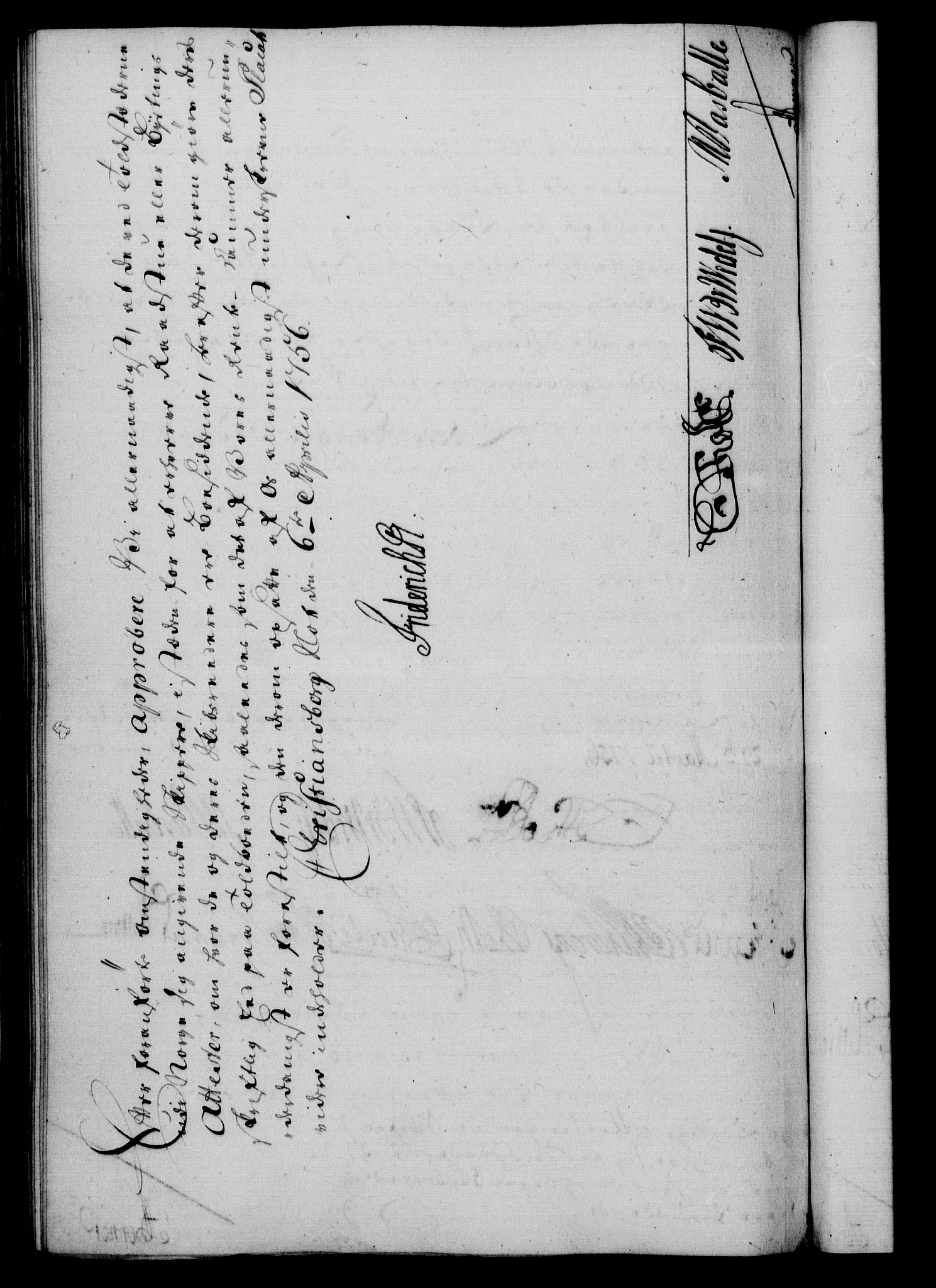 Rentekammeret, Kammerkanselliet, RA/EA-3111/G/Gf/Gfa/L0038: Norsk relasjons- og resolusjonsprotokoll (merket RK 52.38), 1756, p. 203