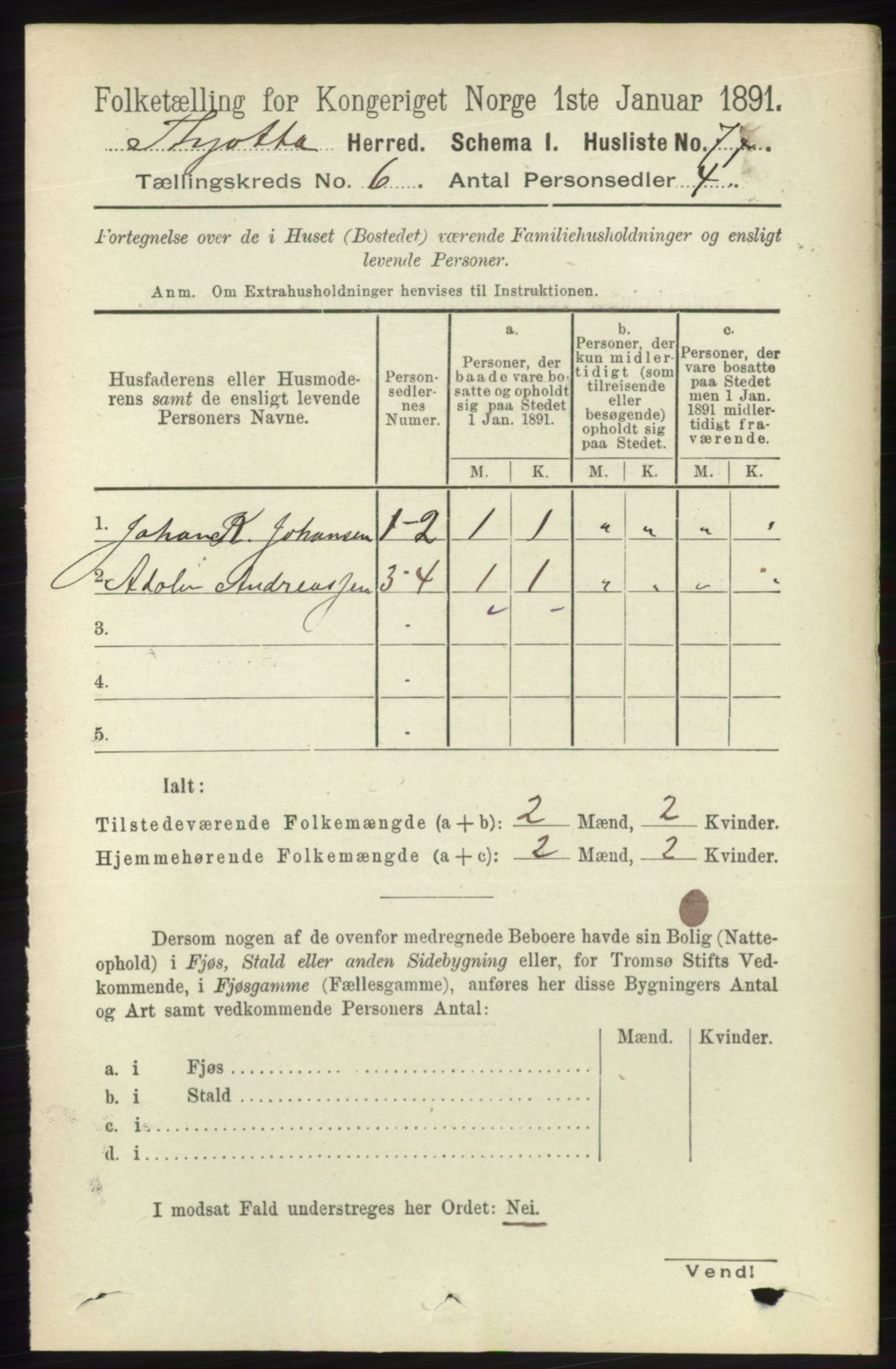 RA, 1891 census for 1817 Tjøtta, 1891, p. 2862