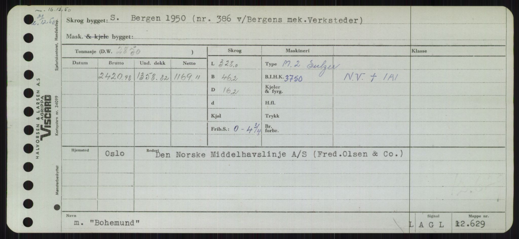 Sjøfartsdirektoratet med forløpere, Skipsmålingen, RA/S-1627/H/Hb/L0001: Fartøy, A-D, p. 295