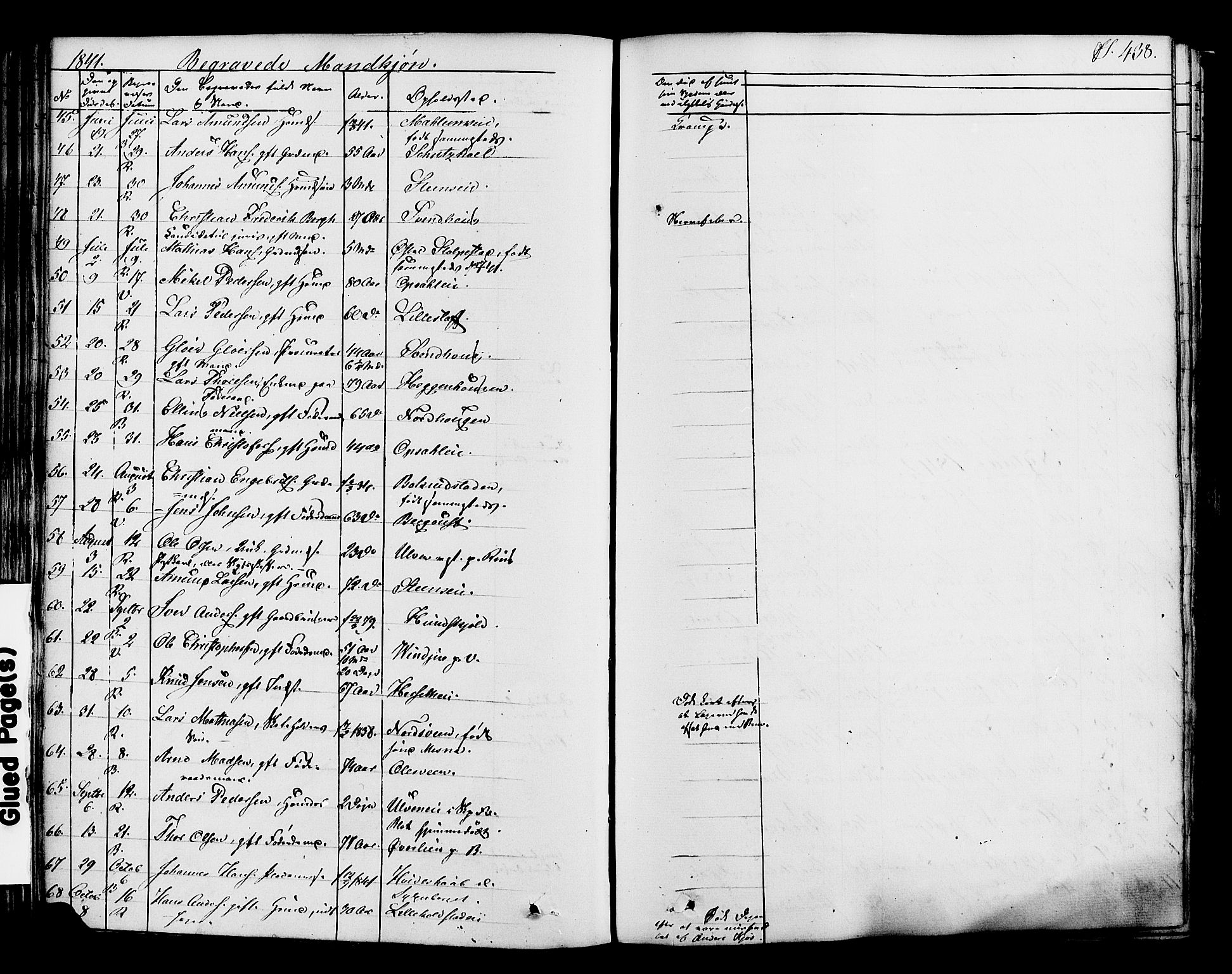 Ringsaker prestekontor, SAH/PREST-014/K/Ka/L0008: Parish register (official) no. 8, 1837-1850, p. 438