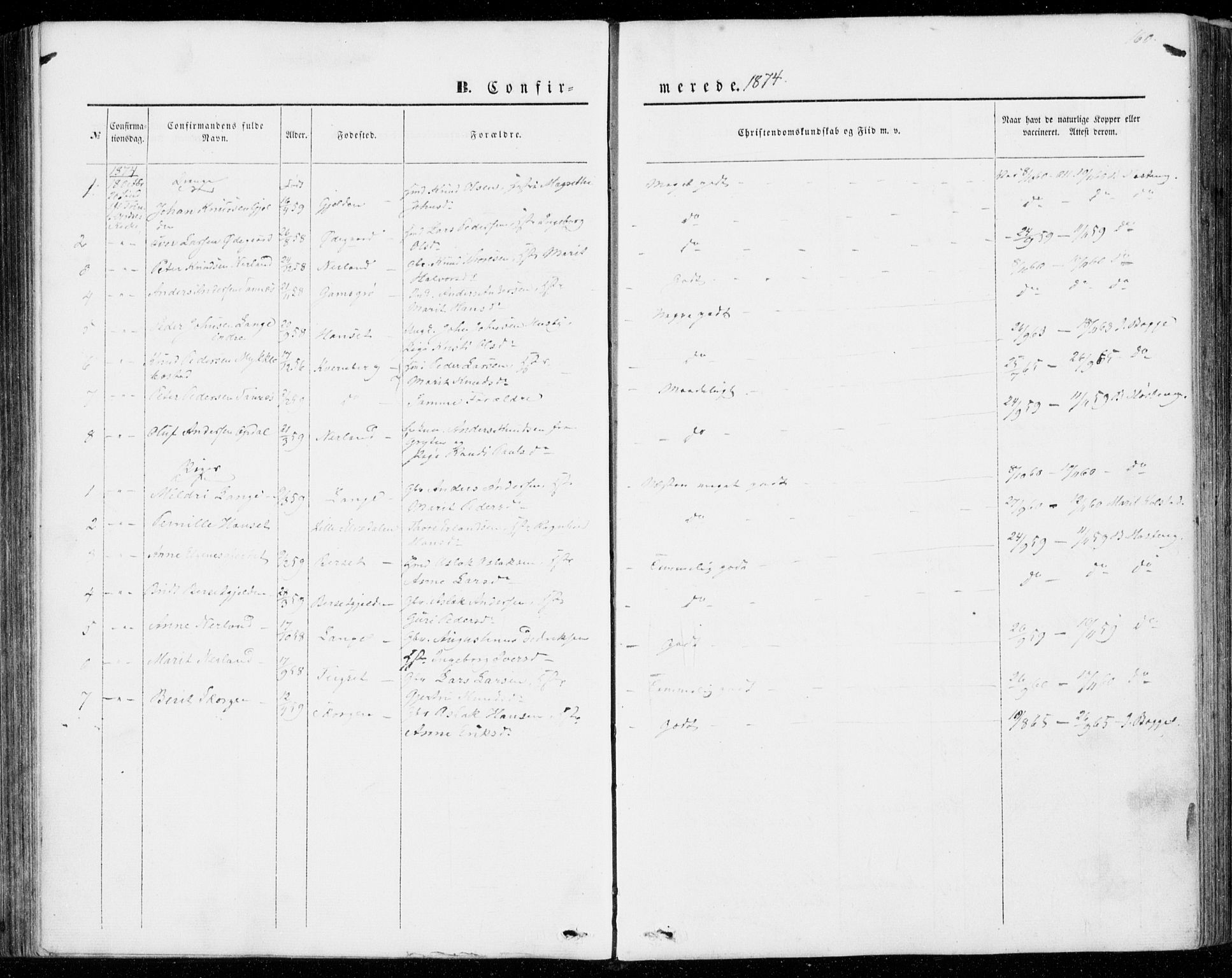 Ministerialprotokoller, klokkerbøker og fødselsregistre - Møre og Romsdal, SAT/A-1454/554/L0643: Parish register (official) no. 554A01, 1846-1879, p. 160