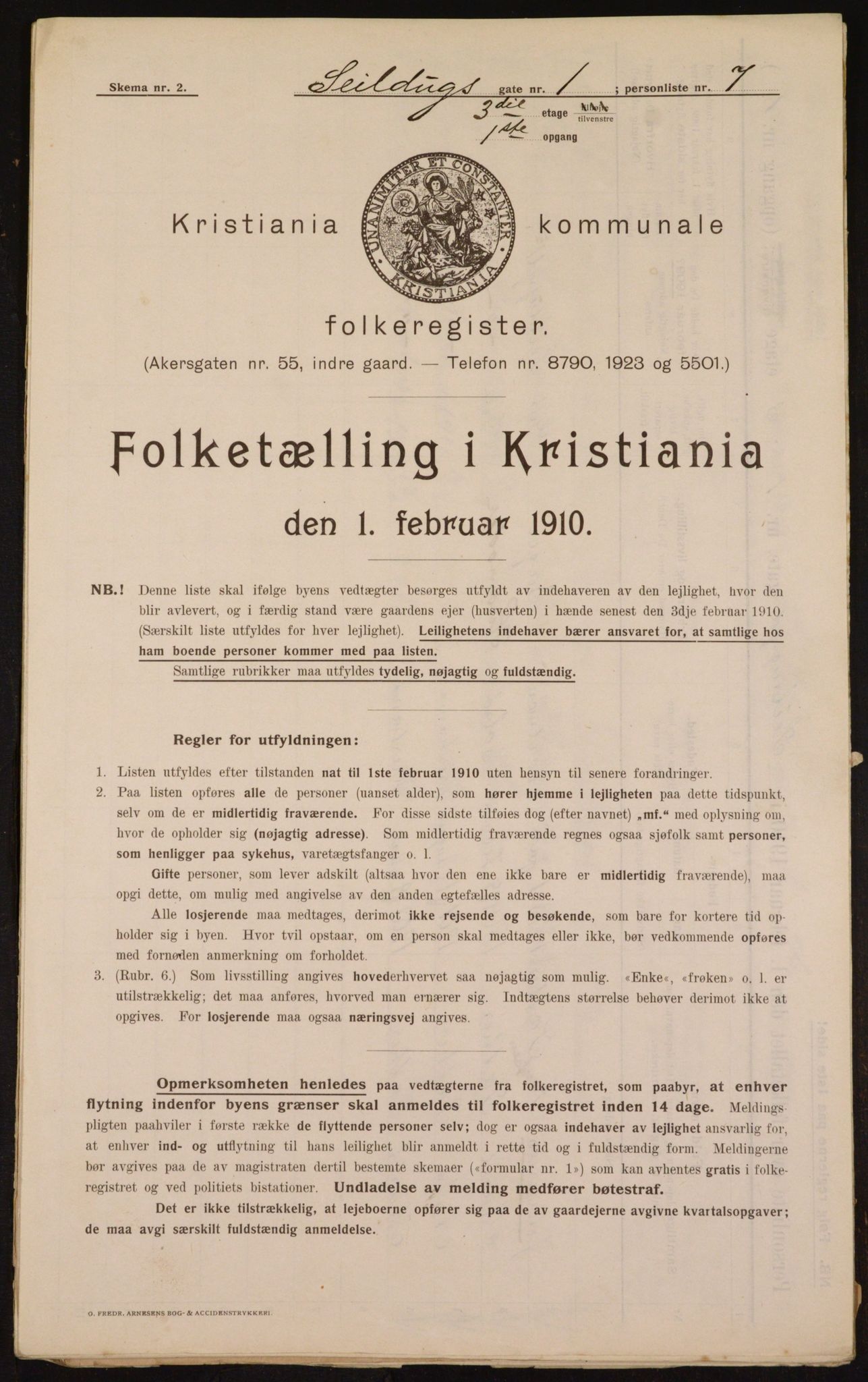 OBA, Municipal Census 1910 for Kristiania, 1910, p. 89622