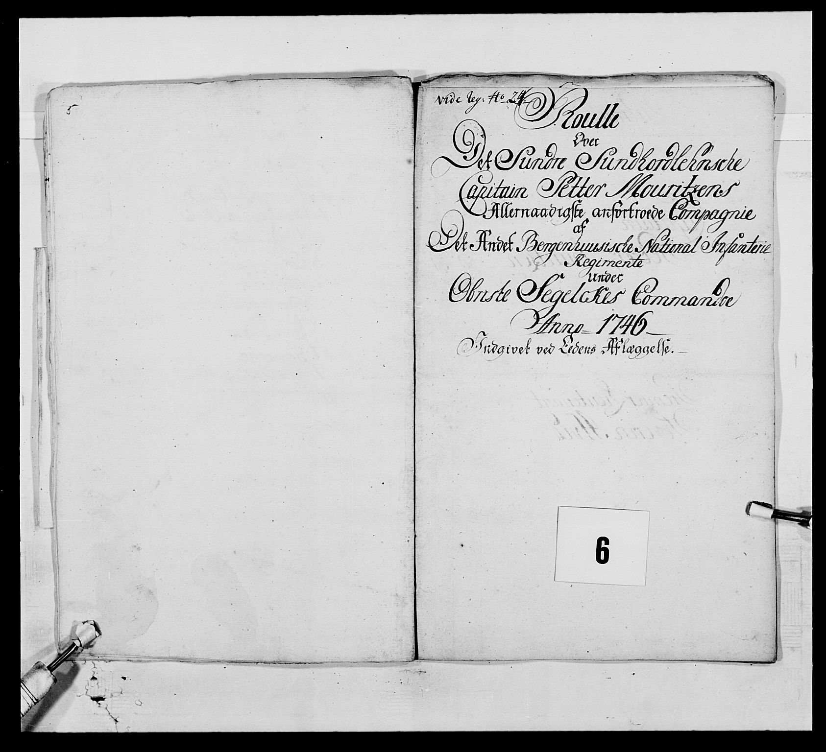 Kommanderende general (KG I) med Det norske krigsdirektorium, AV/RA-EA-5419/E/Ea/L0520: 2. Bergenhusiske regiment, 1746-1756, p. 45