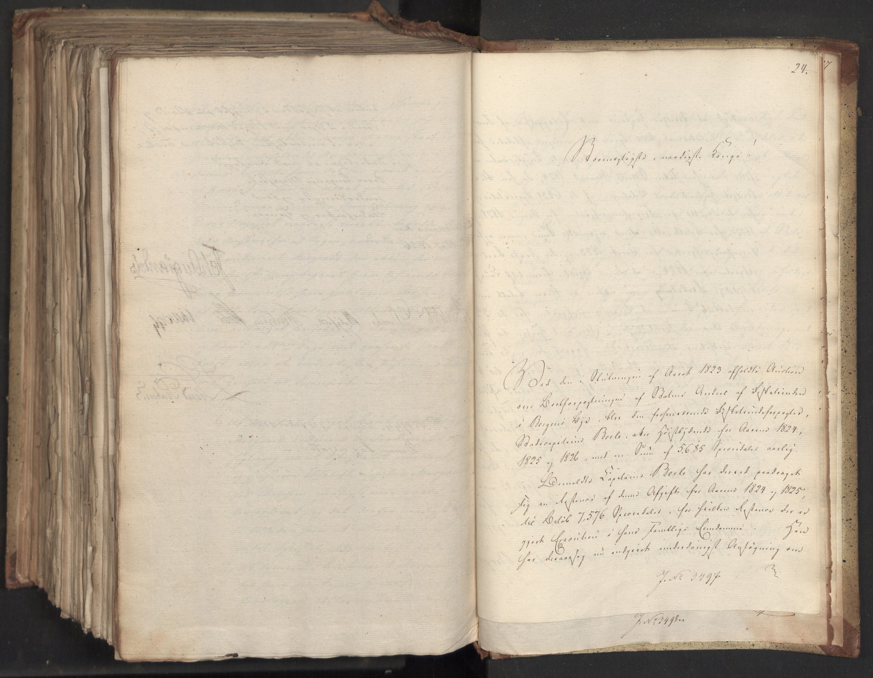Statsrådsavdelingen i Stockholm, AV/RA-S-1003/D/Da/L0046: Regjeringsinnstillinger nr. 3308-3500, 1826, p. 524