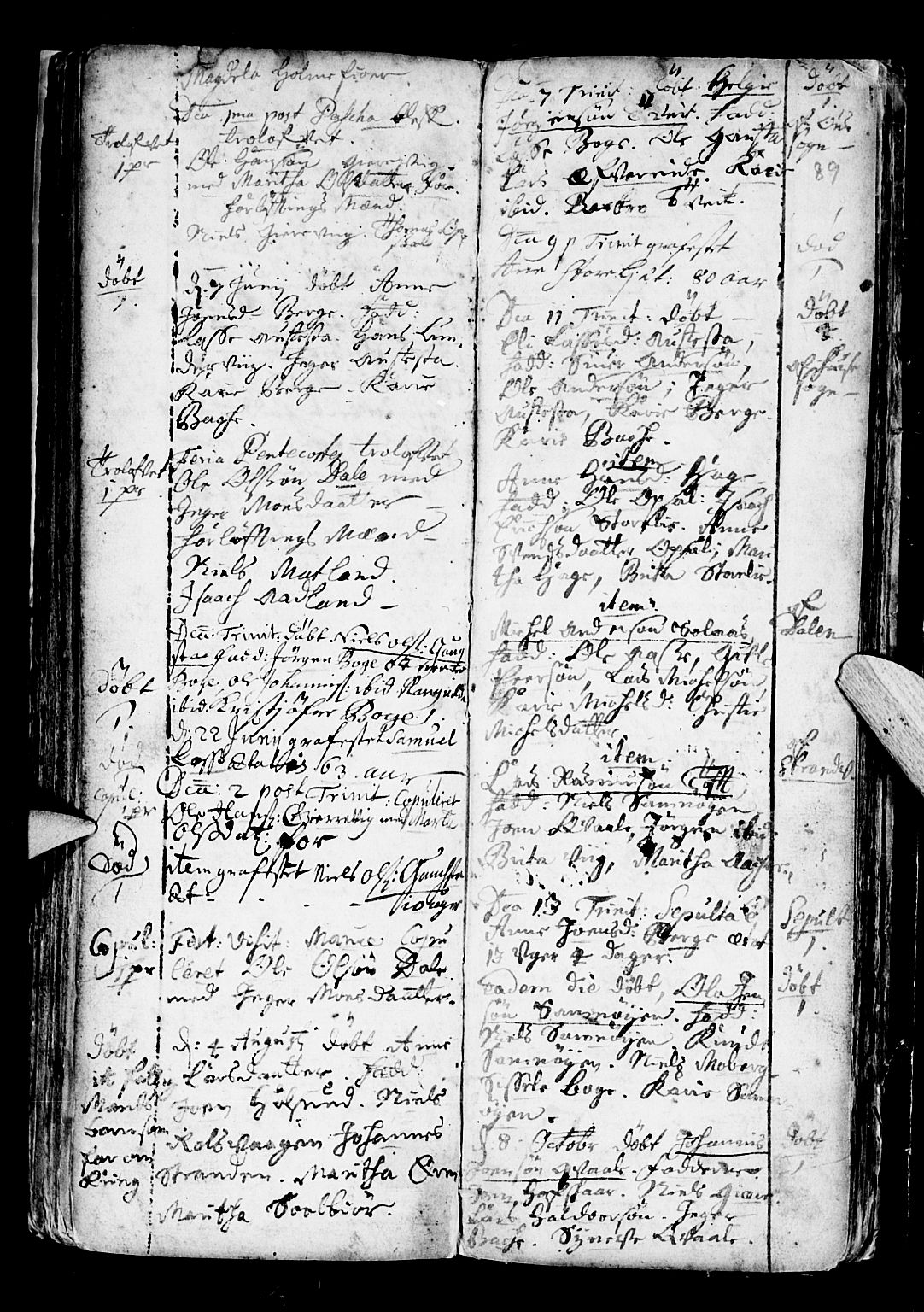 Os sokneprestembete, AV/SAB-A-99929: Parish register (official) no. A 6, 1669-1719, p. 89