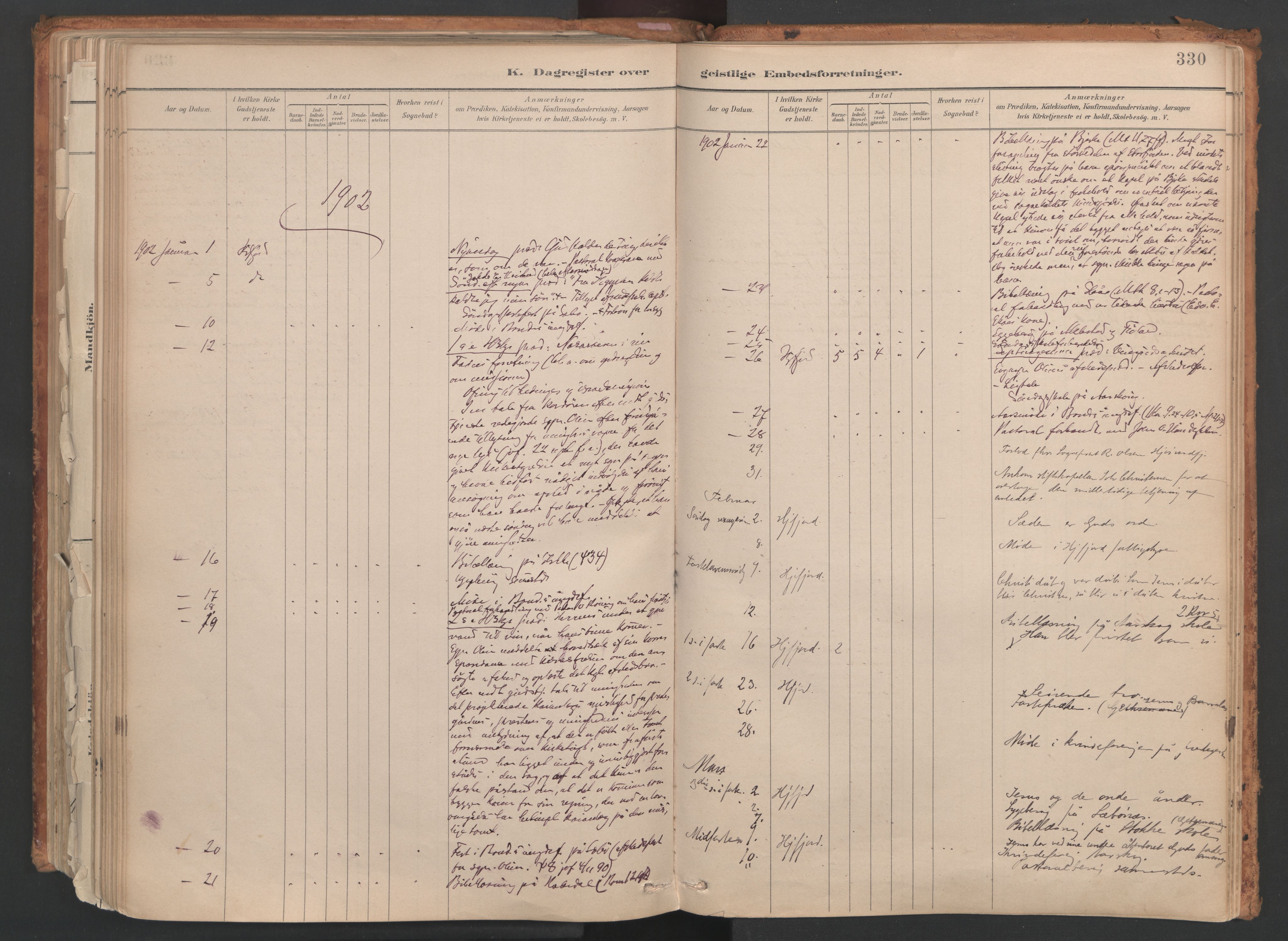 Ministerialprotokoller, klokkerbøker og fødselsregistre - Møre og Romsdal, AV/SAT-A-1454/515/L0211: Parish register (official) no. 515A07, 1886-1910, p. 330