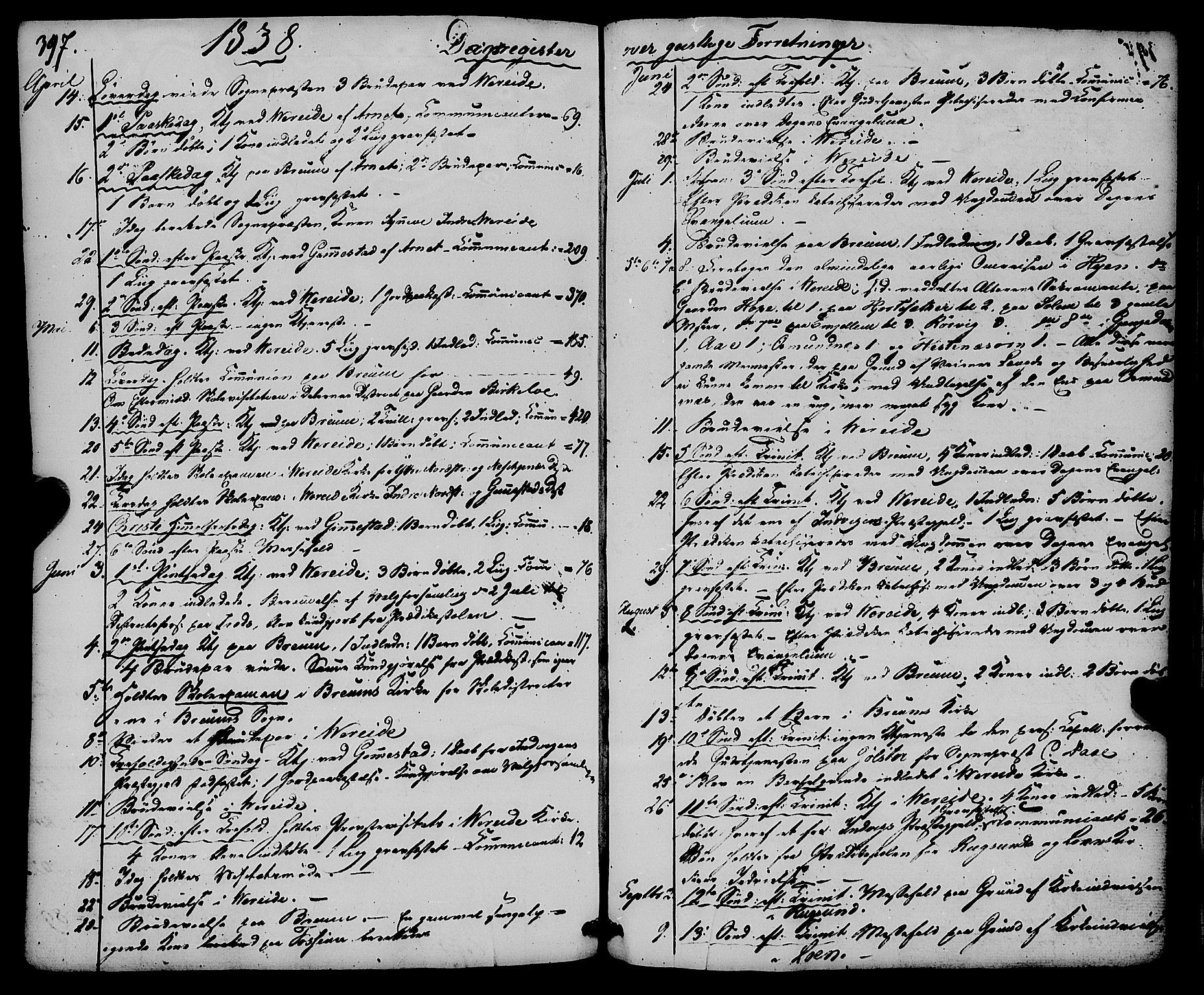 Gloppen sokneprestembete, AV/SAB-A-80101/H/Haa/Haaa/L0008: Parish register (official) no. A 8, 1837-1855, p. 397