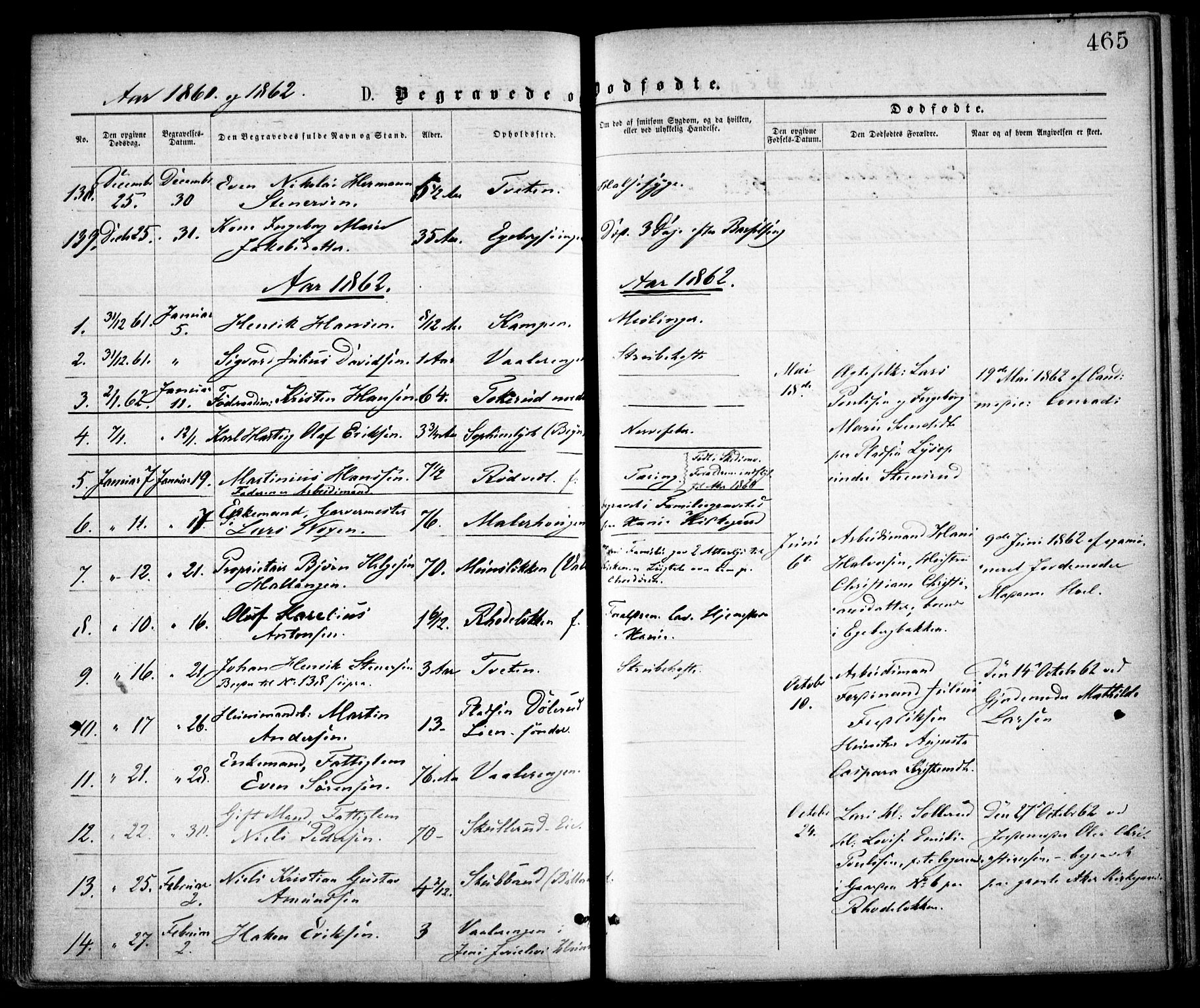 Østre Aker prestekontor Kirkebøker, SAO/A-10840/F/Fa/L0001: Parish register (official) no. I 1, 1861-1869, p. 465