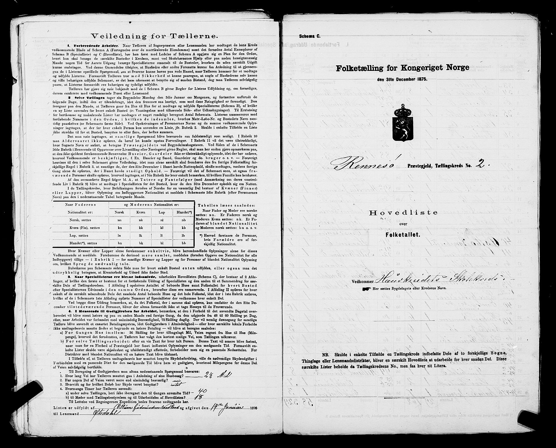 SAST, 1875 census for 1142P Rennesøy, 1875, p. 6