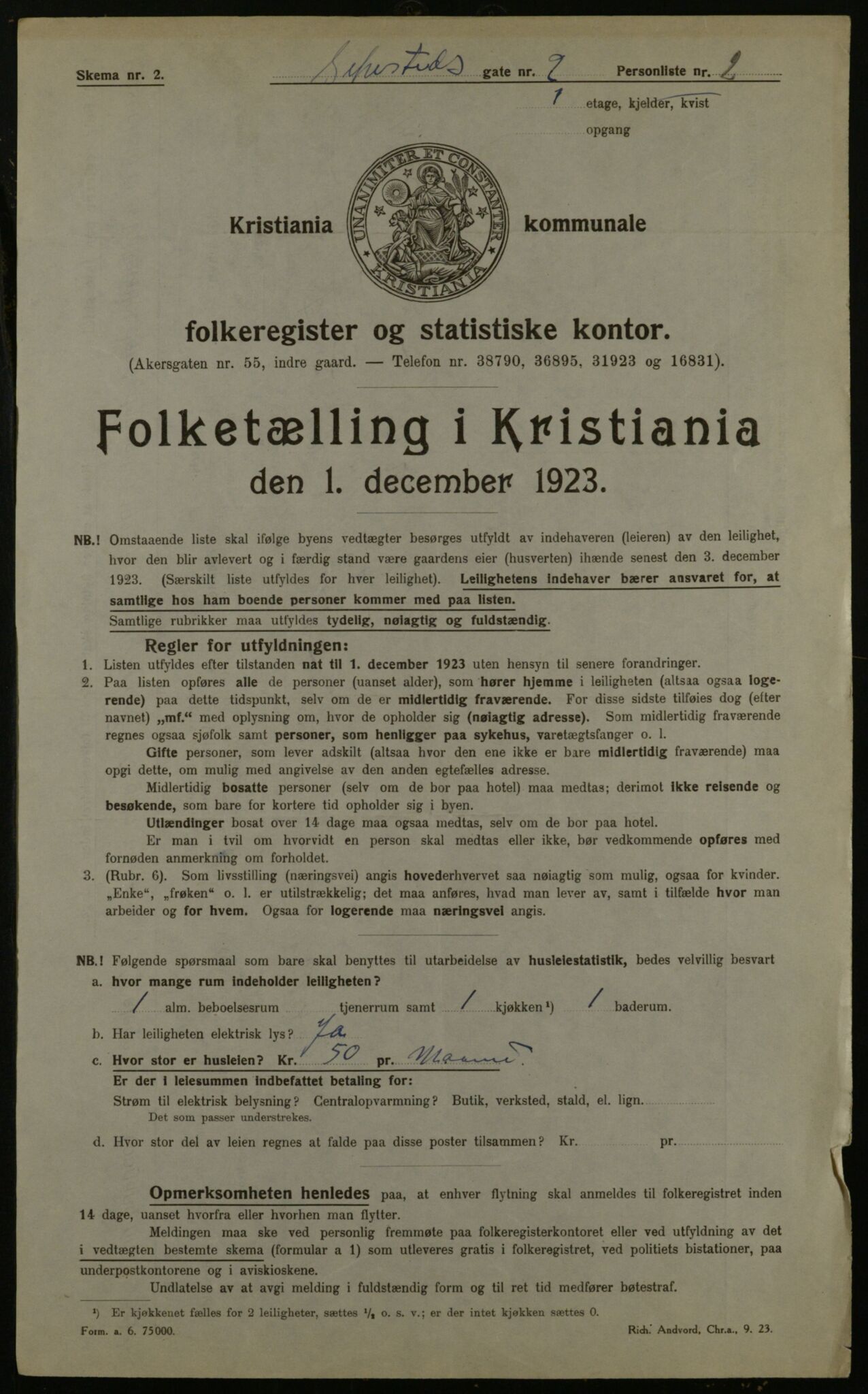 OBA, Municipal Census 1923 for Kristiania, 1923, p. 103938