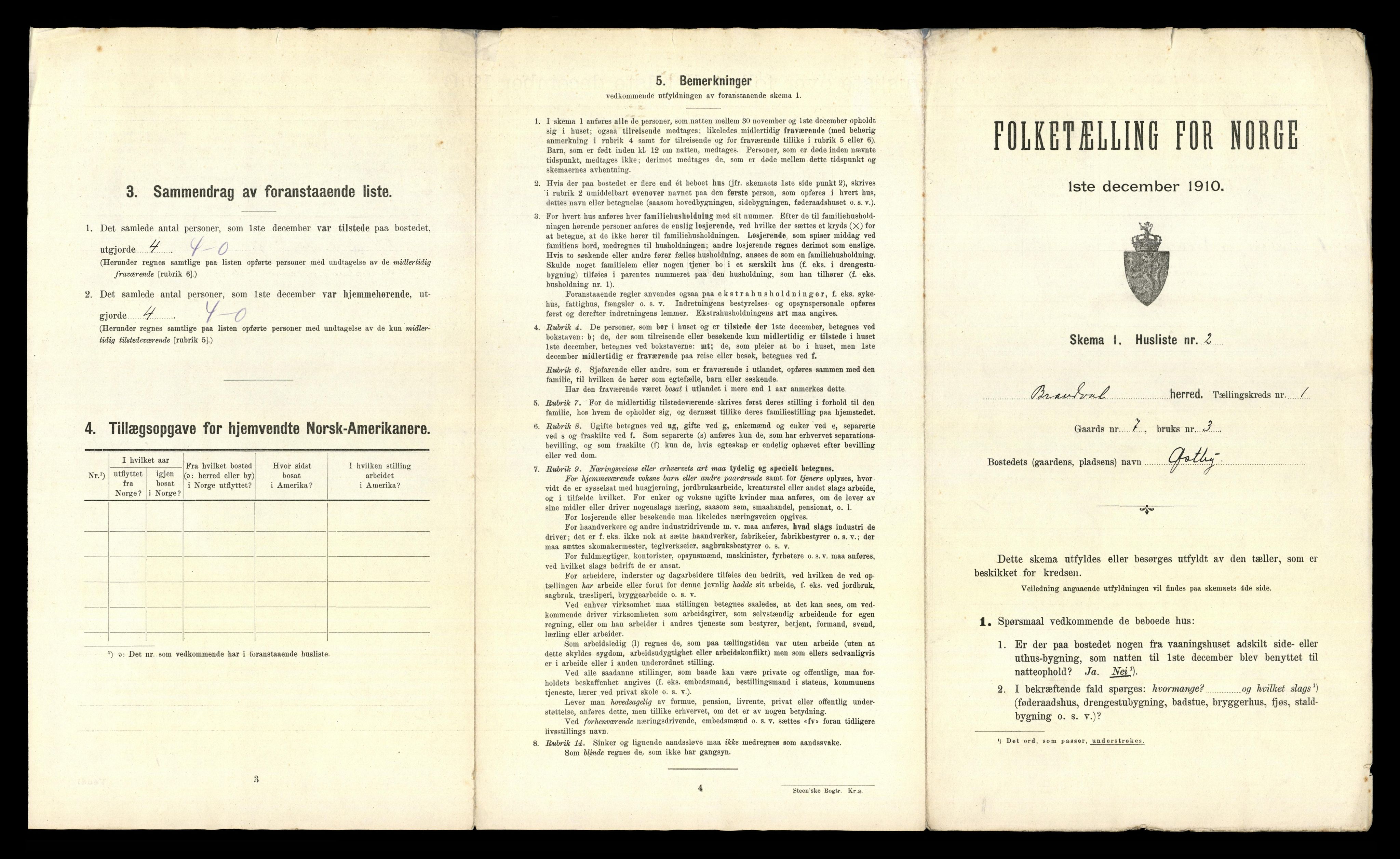 RA, 1910 census for Brandval, 1910, p. 41