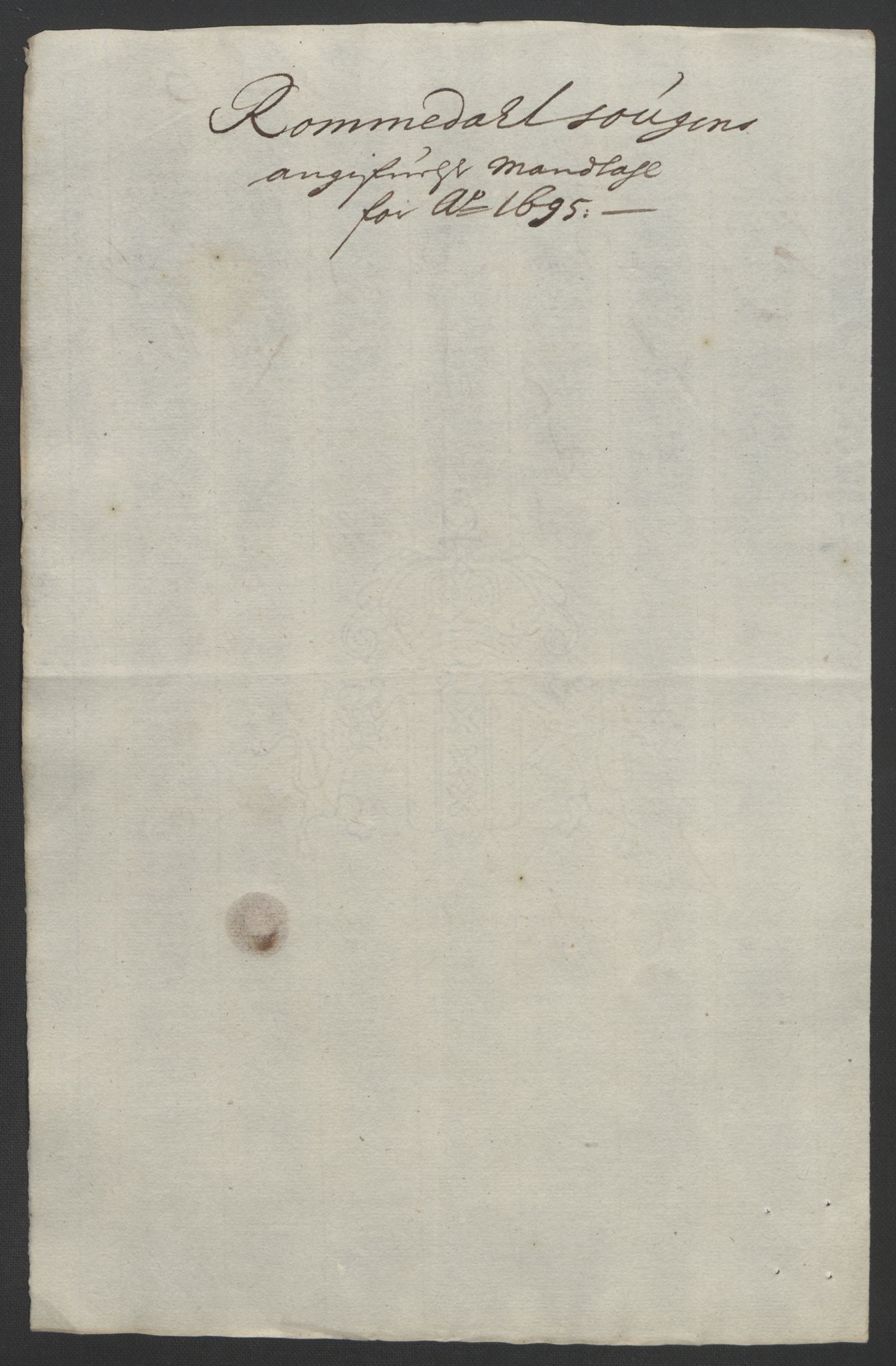 Rentekammeret inntil 1814, Reviderte regnskaper, Fogderegnskap, AV/RA-EA-4092/R16/L1036: Fogderegnskap Hedmark, 1695-1696, p. 105