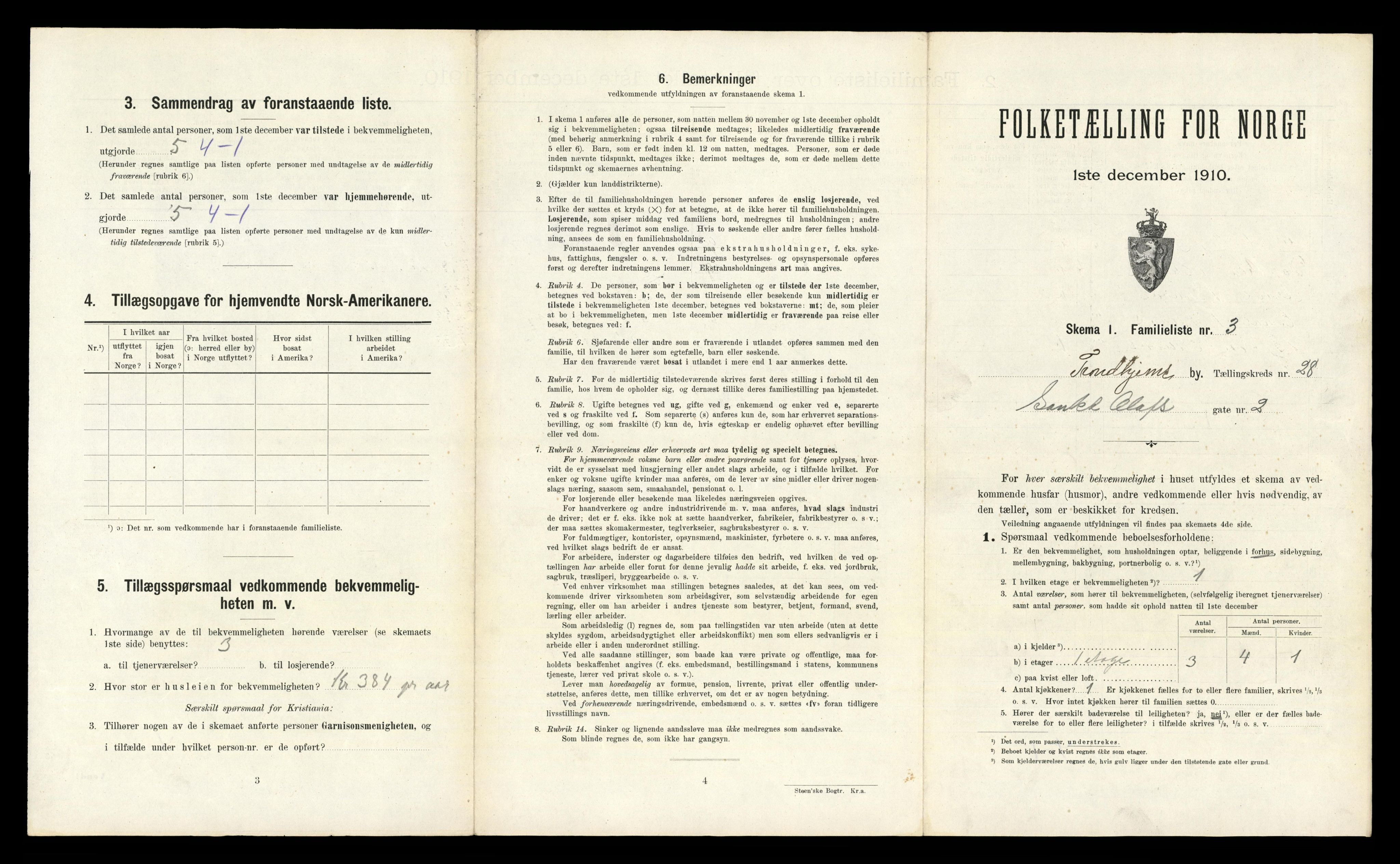 RA, 1910 census for Trondheim, 1910, p. 7681