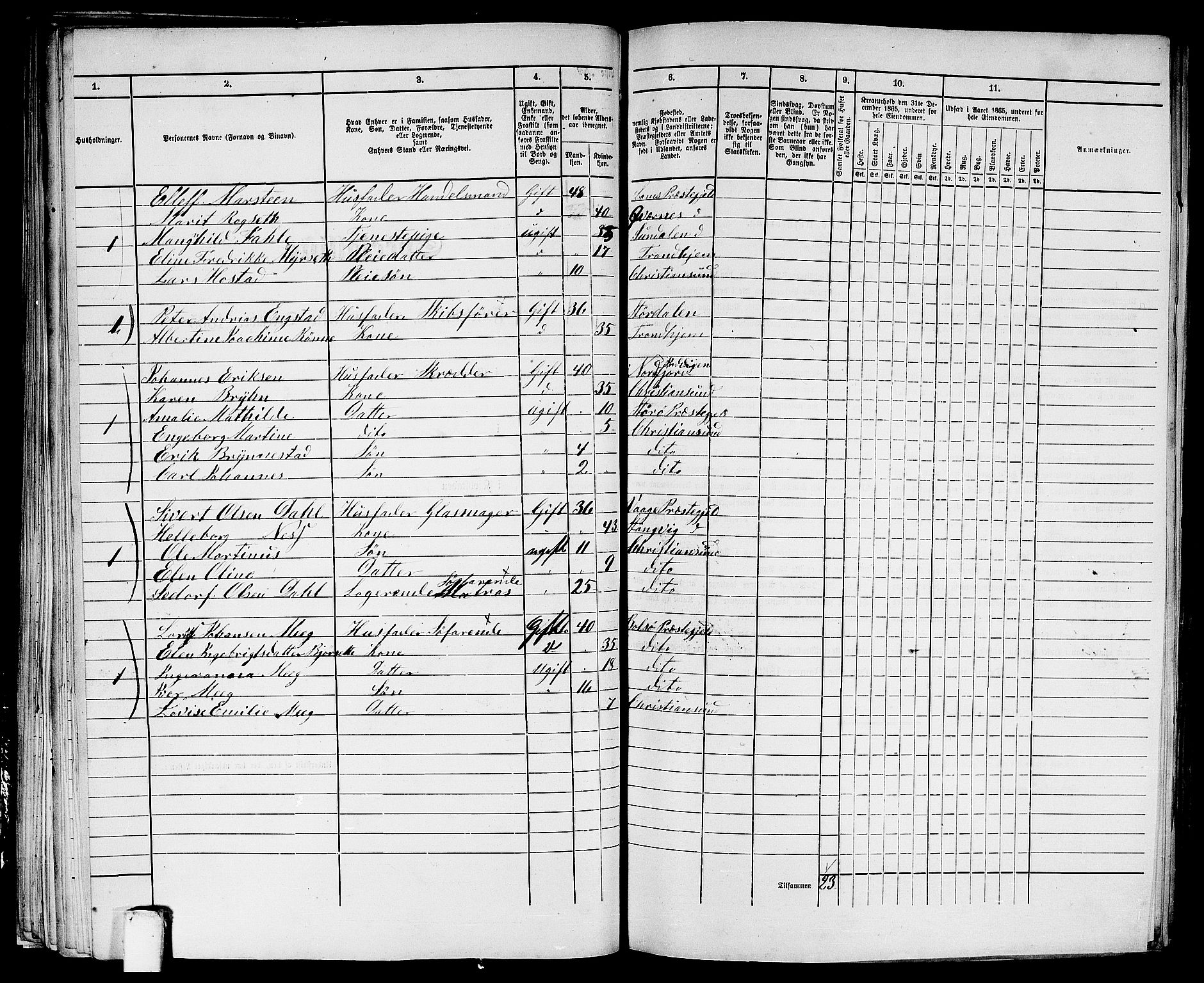 RA, 1865 census for Kristiansund/Kristiansund, 1865, p. 578