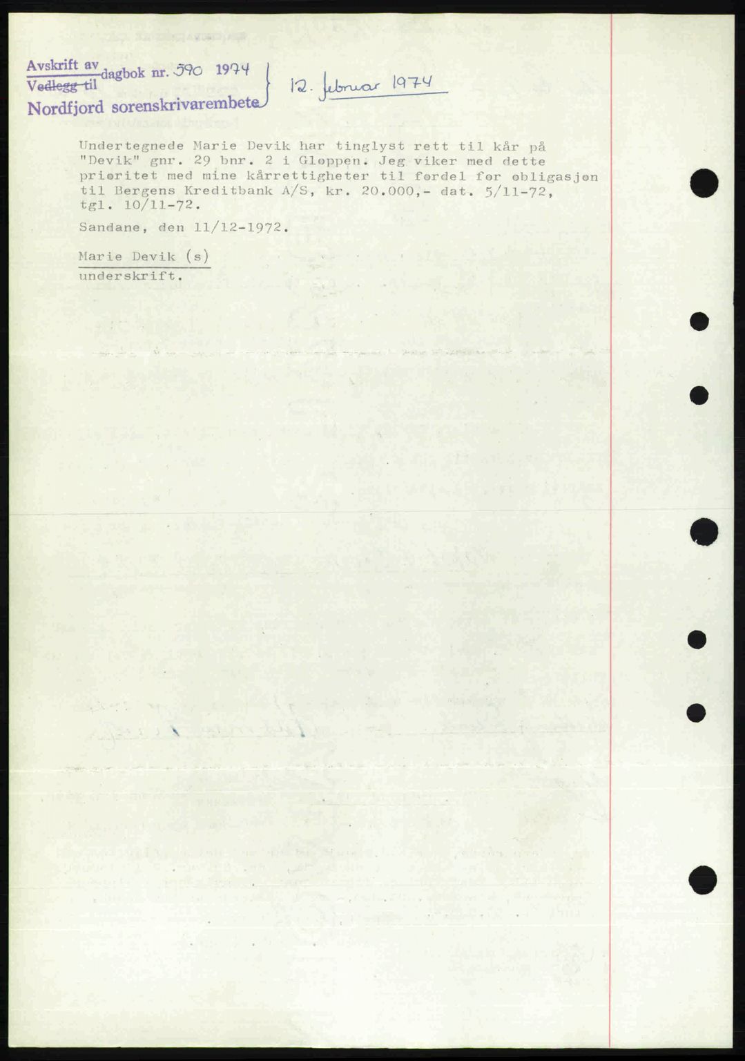 Nordfjord sorenskriveri, SAB/A-2801/02/02b/02bj/L0016a: Mortgage book no. A16 I, 1949-1950, Diary no: : 10/1950
