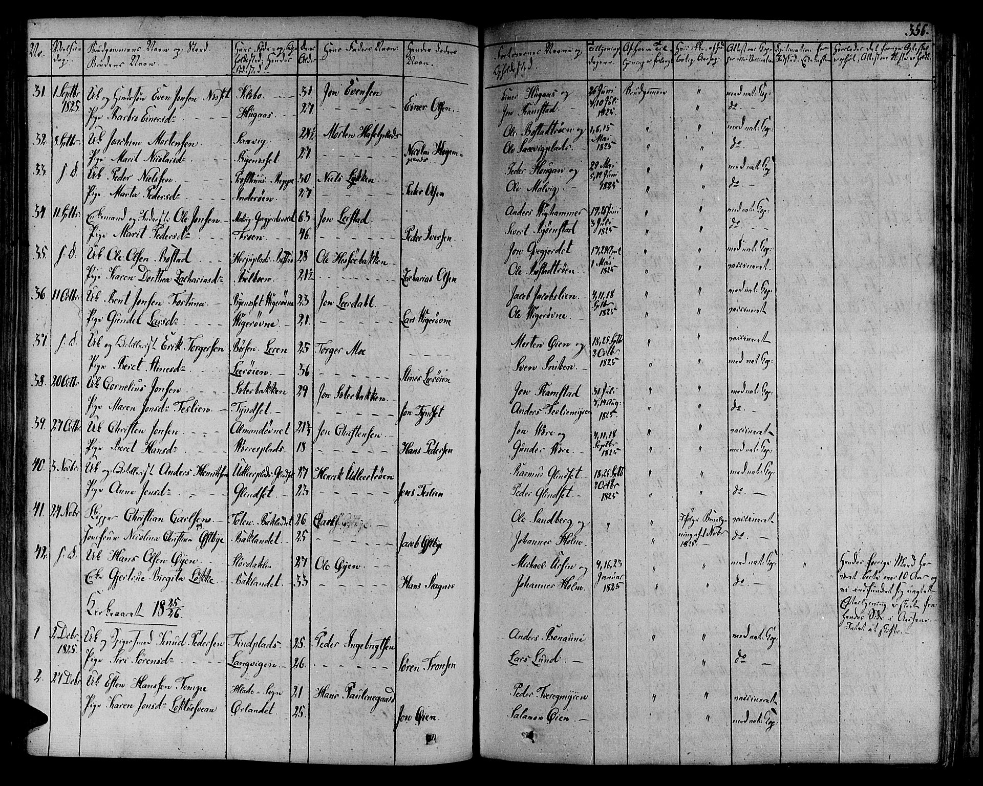 Ministerialprotokoller, klokkerbøker og fødselsregistre - Sør-Trøndelag, SAT/A-1456/606/L0286: Parish register (official) no. 606A04 /1, 1823-1840, p. 356