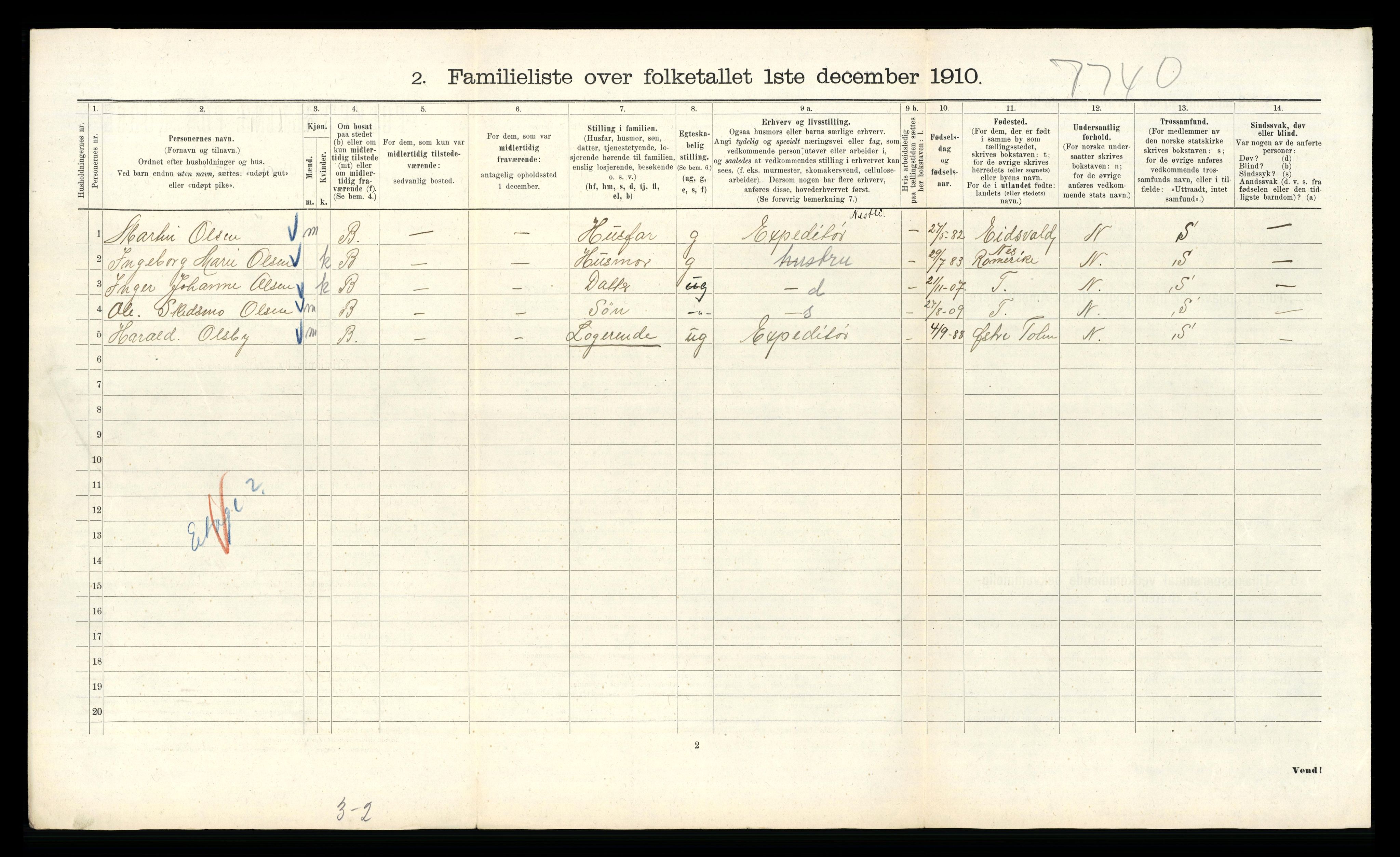 RA, 1910 census for Kristiania, 1910, p. 50830