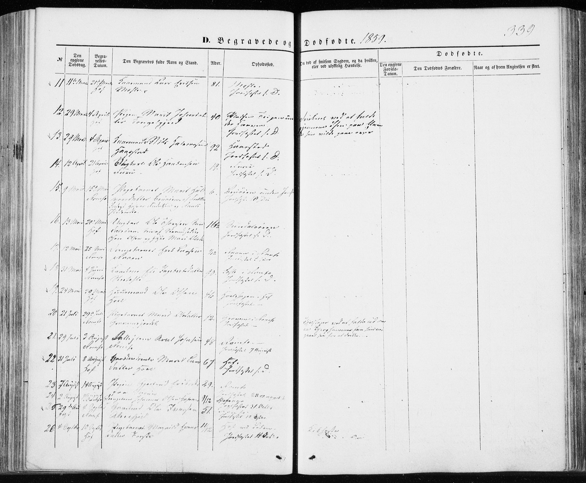 Ministerialprotokoller, klokkerbøker og fødselsregistre - Møre og Romsdal, AV/SAT-A-1454/590/L1013: Parish register (official) no. 590A05, 1847-1877, p. 339