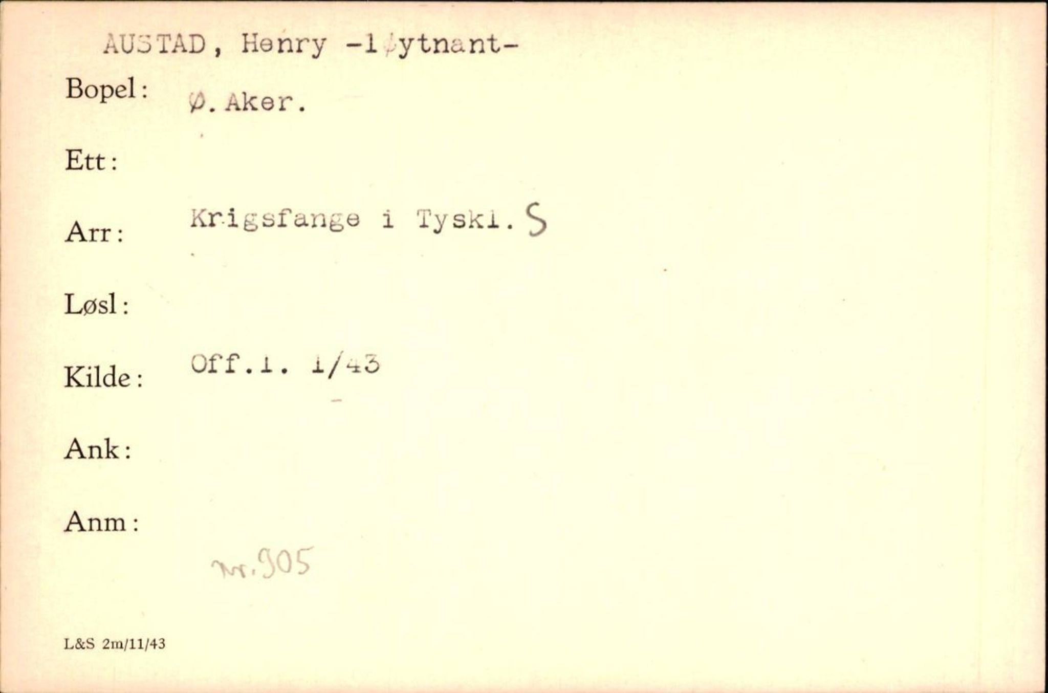 Forsvaret, Forsvarets krigshistoriske avdeling, AV/RA-RAFA-2017/Y/Yf/L0200: II-C-11-2102  -  Norske krigsfanger i Tyskland, 1940-1945, p. 56