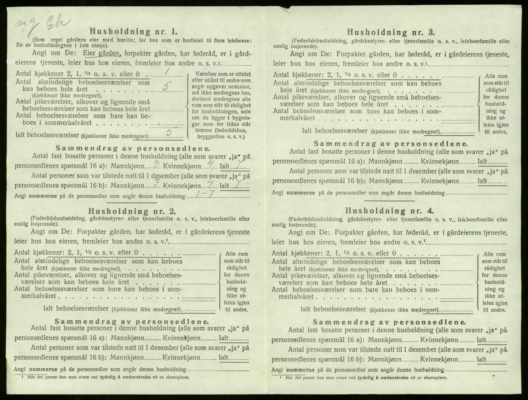 SAKO, 1920 census for Lier, 1920, p. 2726