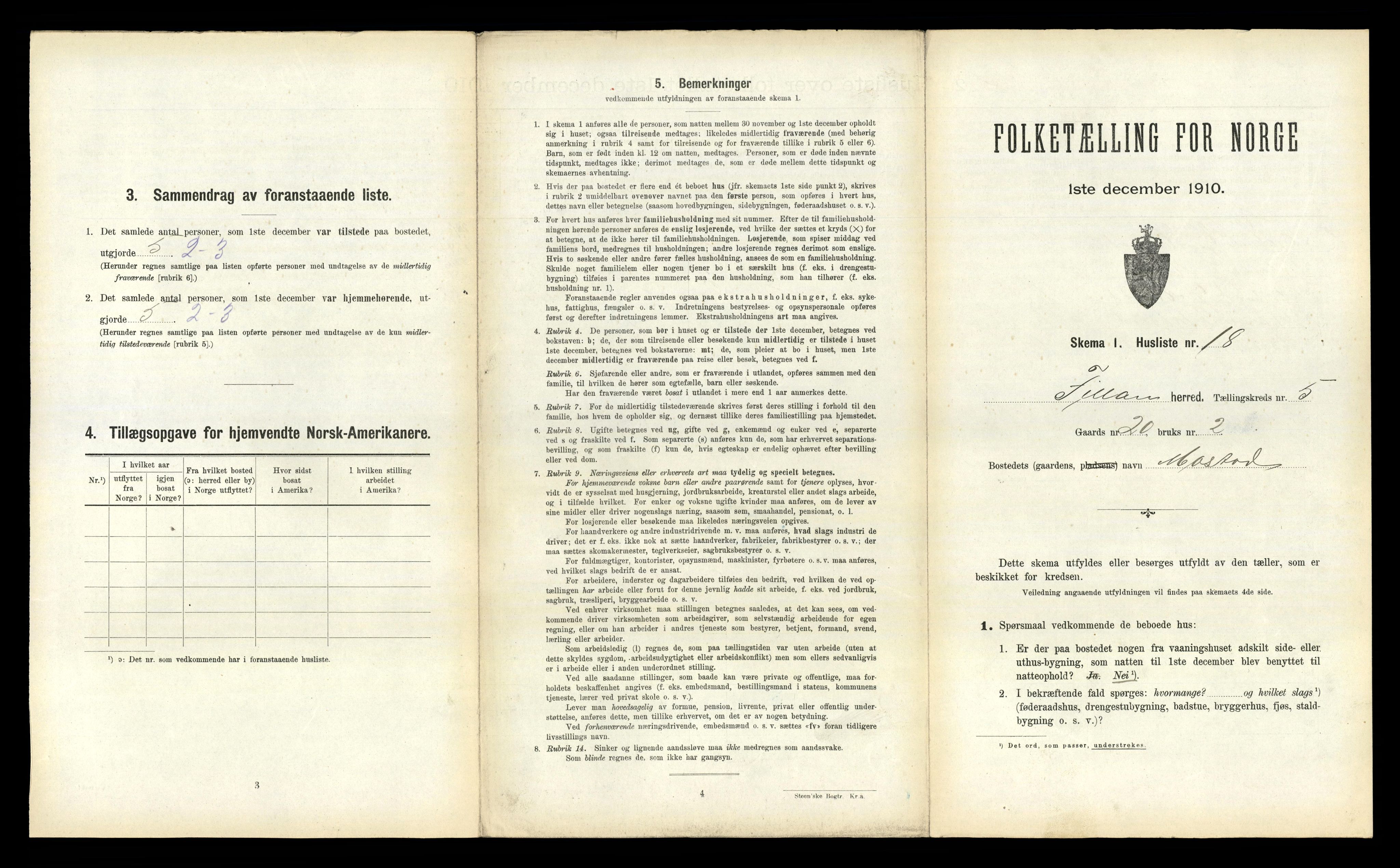 RA, 1910 census for Fillan, 1910, p. 403