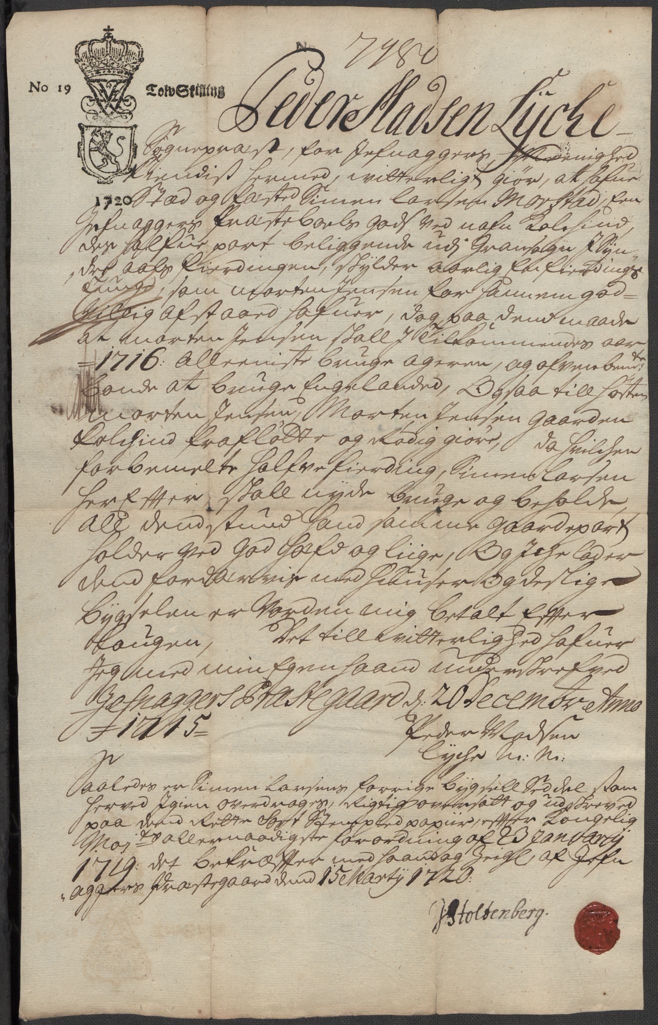 Riksarkivets diplomsamling, RA/EA-5965/F15/L0014: Prestearkiv - Oppland, 1696-1879, p. 26