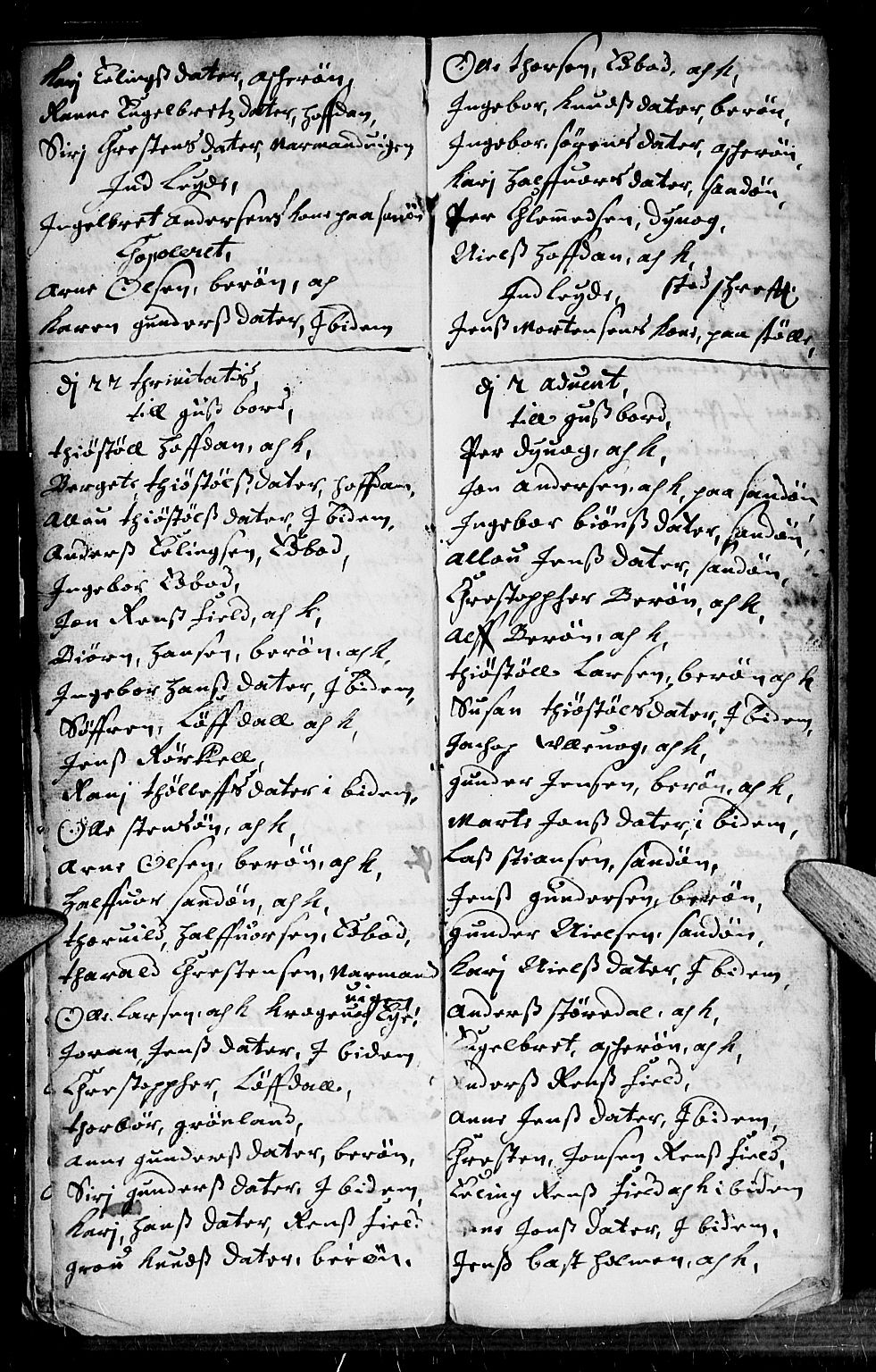 Dypvåg sokneprestkontor, AV/SAK-1111-0007/F/Fb/Fba/L0002: Parish register (copy) no. B 2, 1707-1721, p. 6