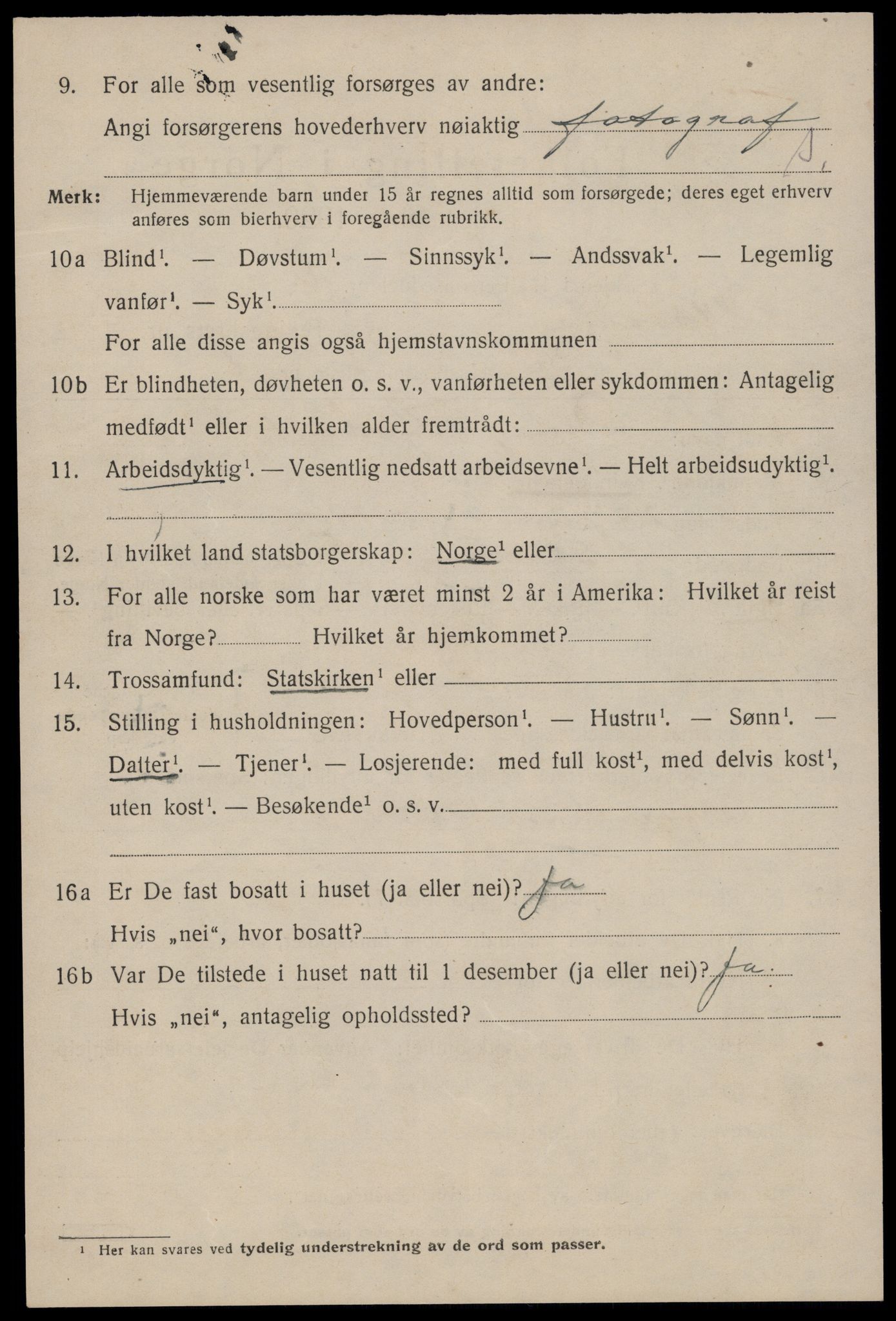 SAST, 1920 census for Stavanger, 1920, p. 108867